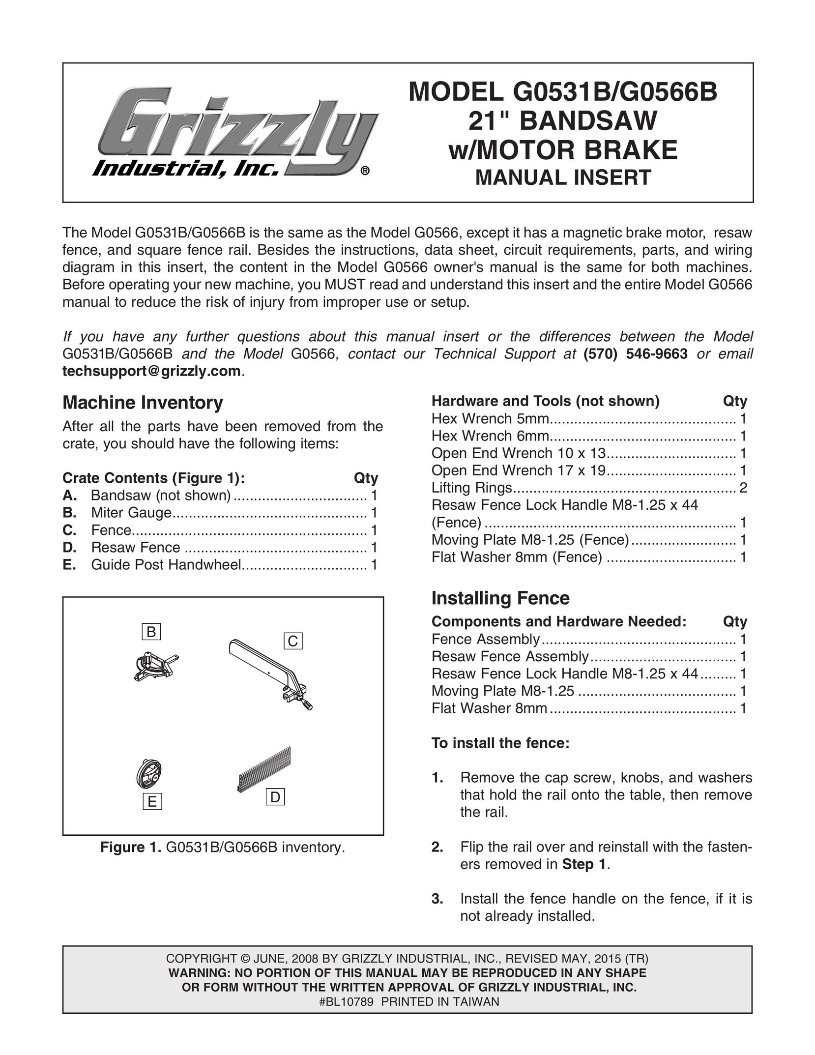 Grizzly G0531B Cordless Saw User Manual