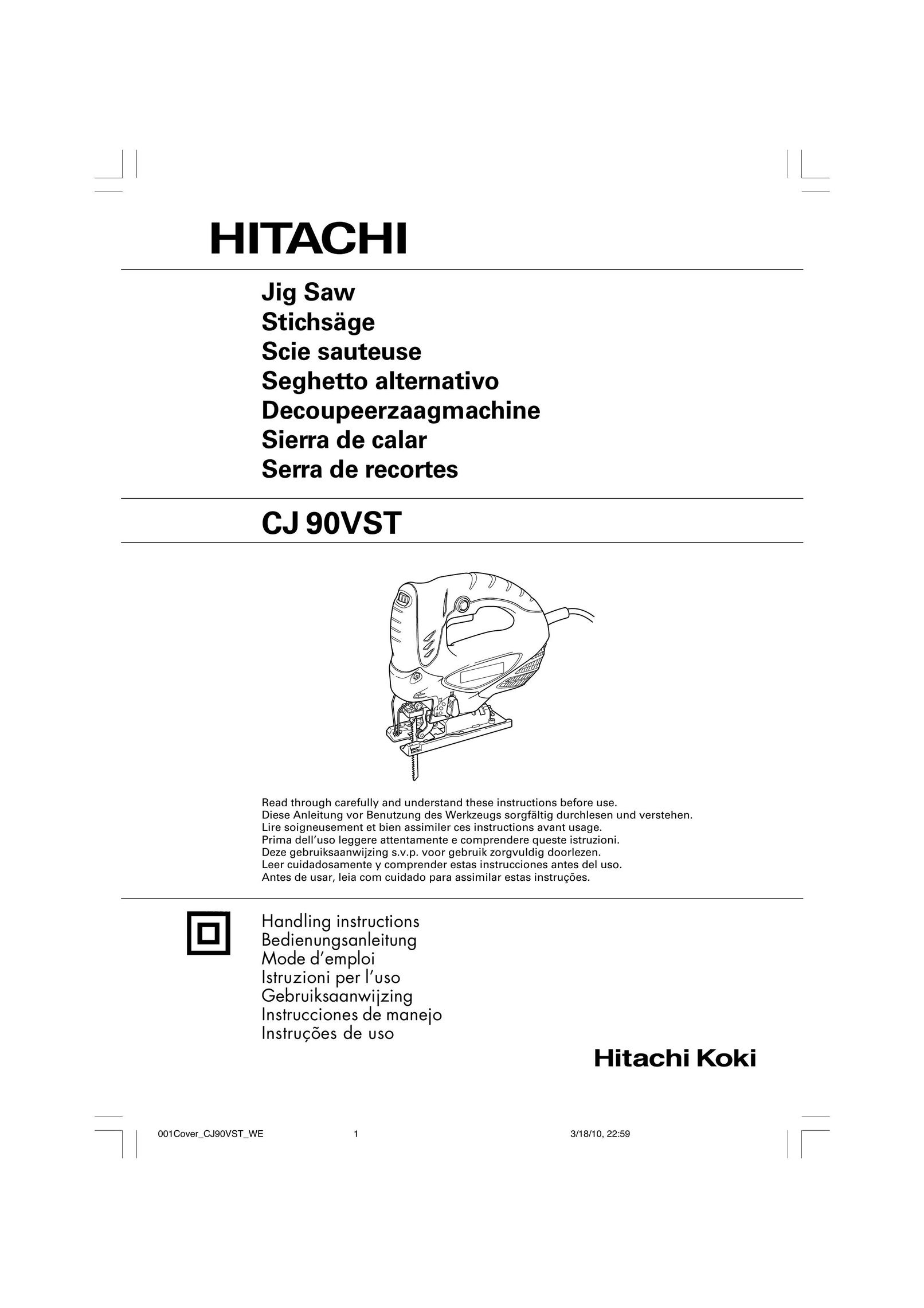 Hitachi CJ 90VST Cordless Saw User Manual