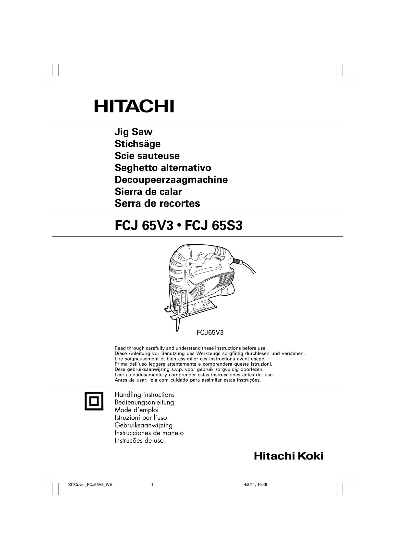 Hitachi FCJ 65V3 Cordless Saw User Manual