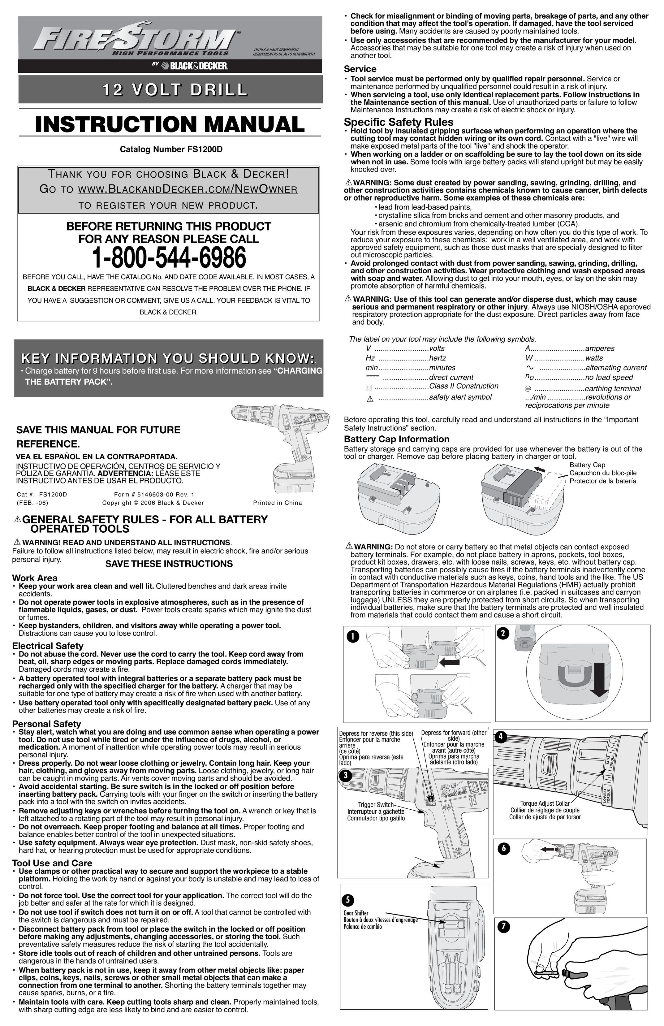 Black & Decker 5146603-00 Drill User Manual