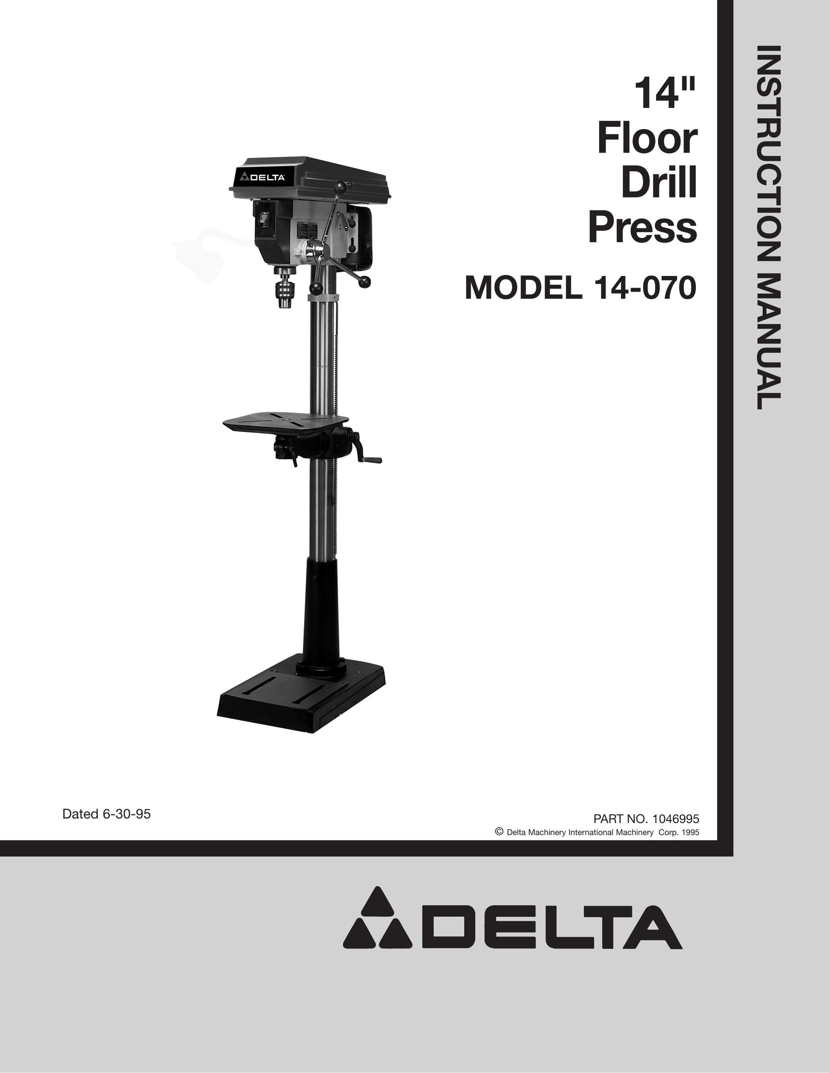 Delta 14070 Drill User Manual