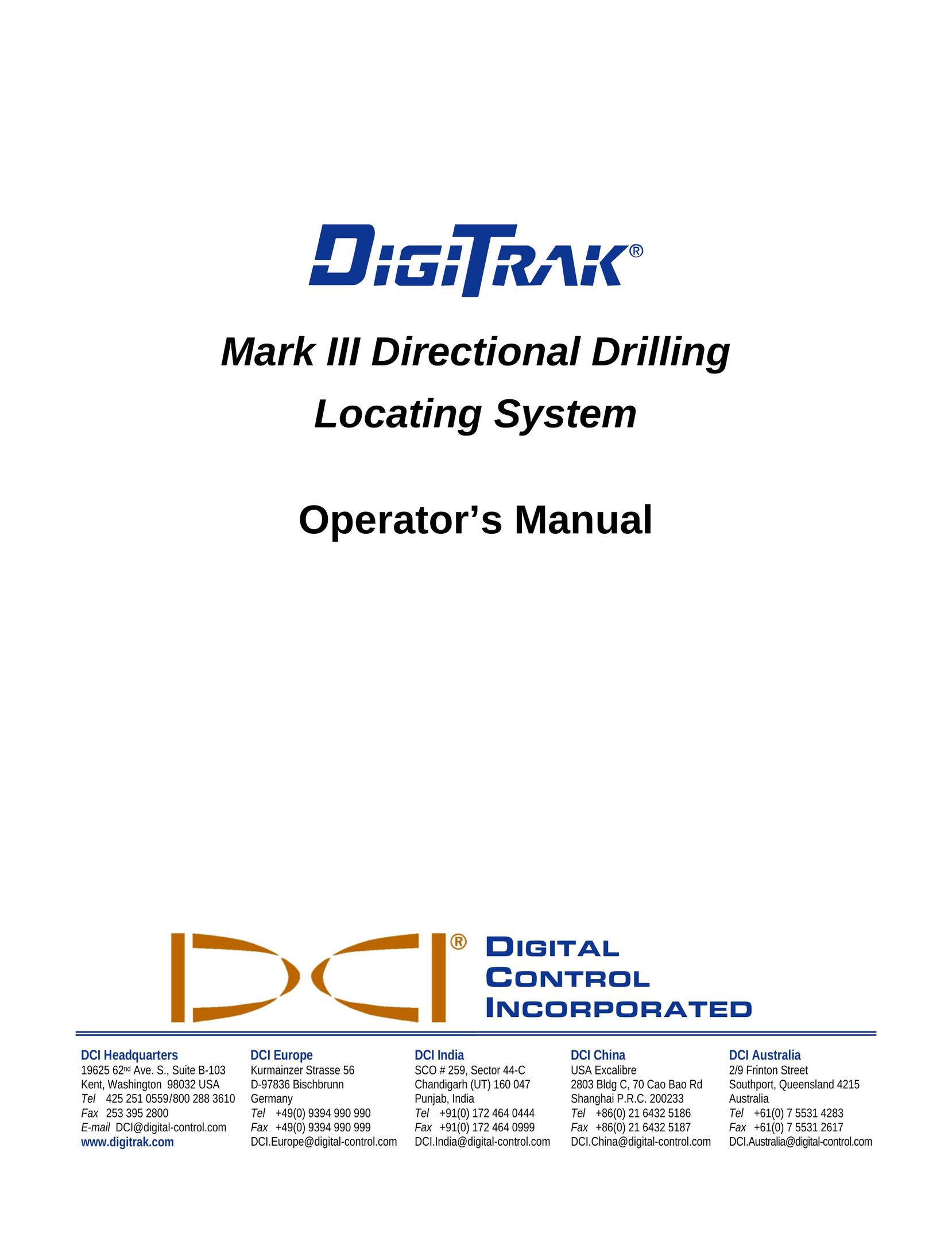 Digitrex 3-3000-00a-F Drill User Manual