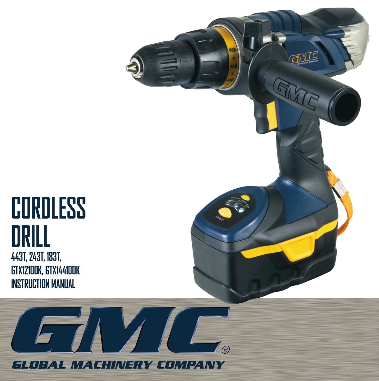 Global Machinery Company GTX144100K Drill User Manual