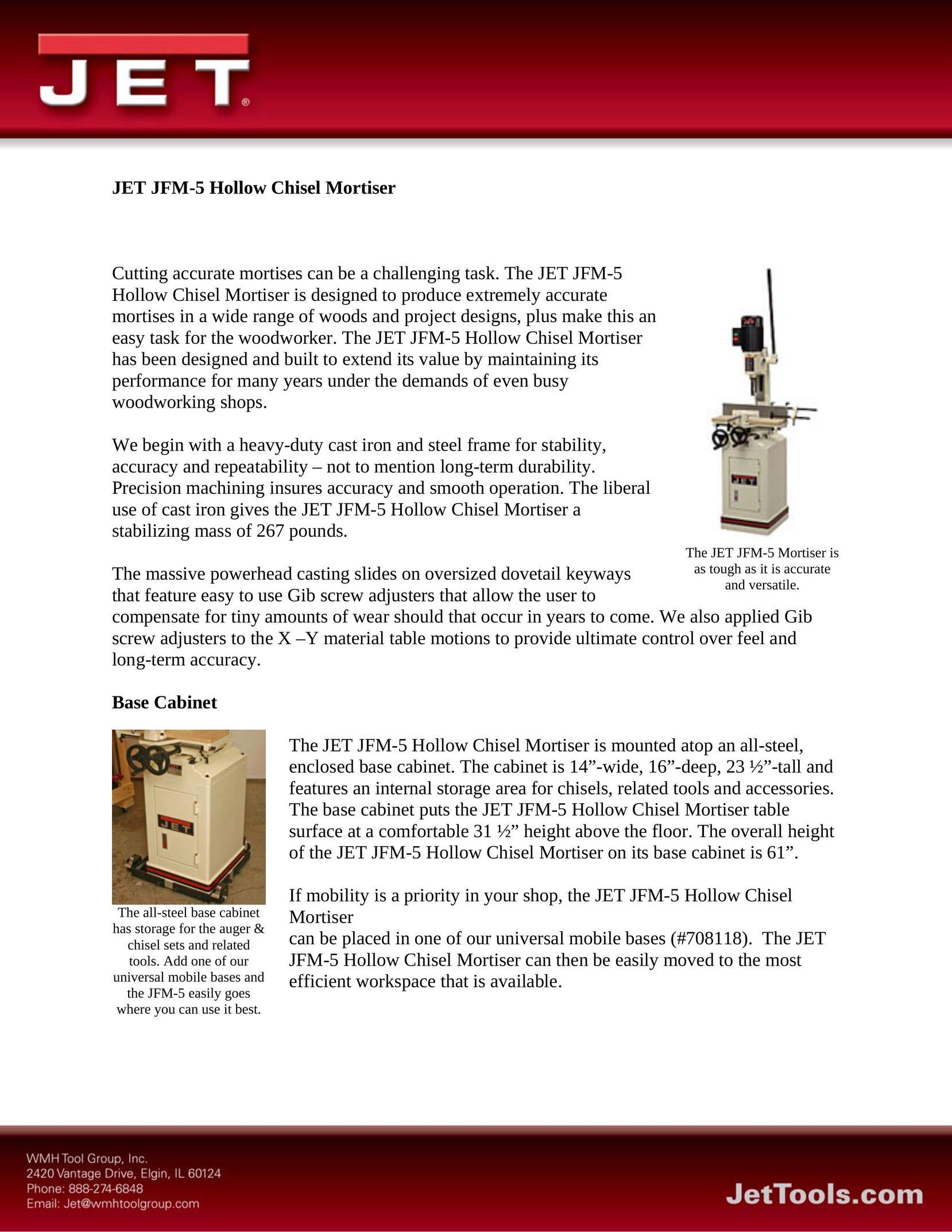 Jet Tools JFM-5 Drill User Manual