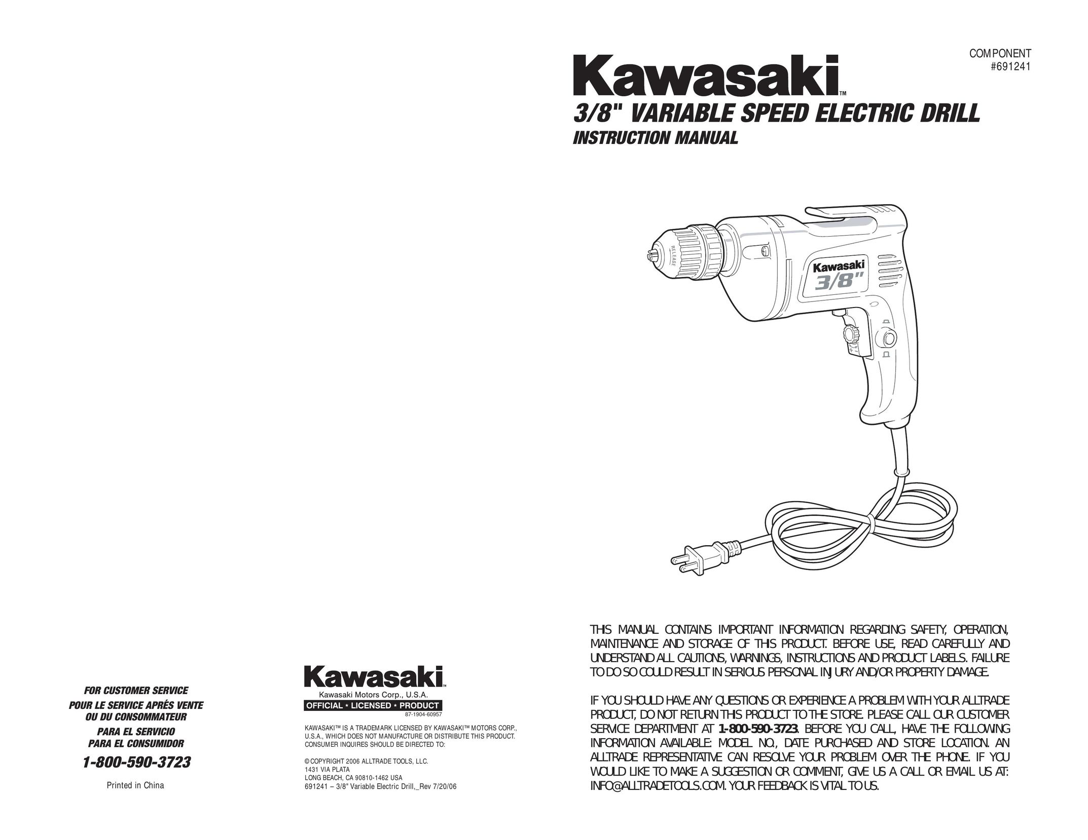 Kawasaki 691241 Drill User Manual