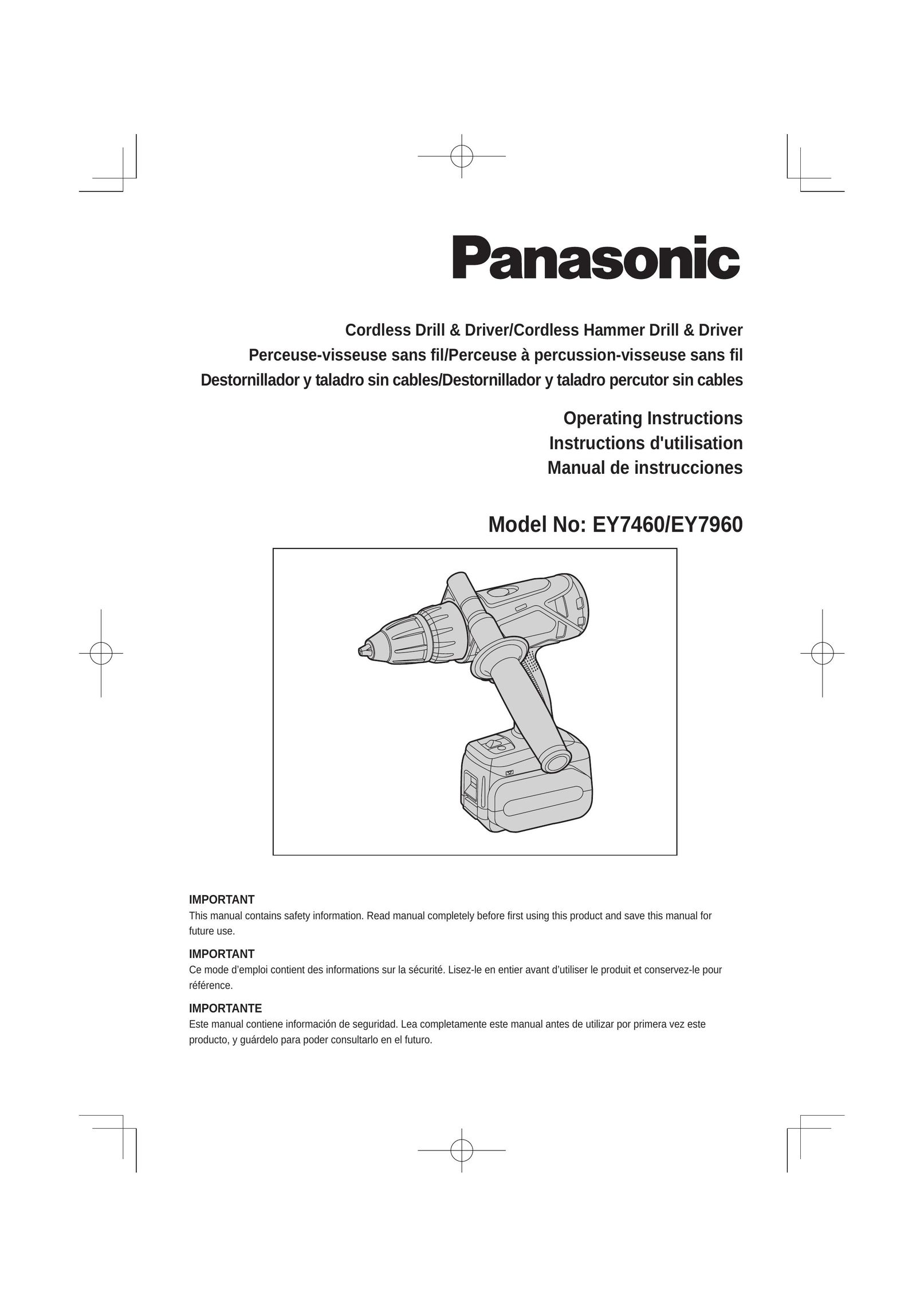Panasonic EY7460 Drill User Manual