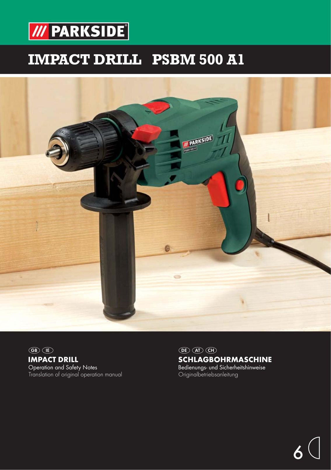 Parkside PSBM 500 A1 Drill User Manual