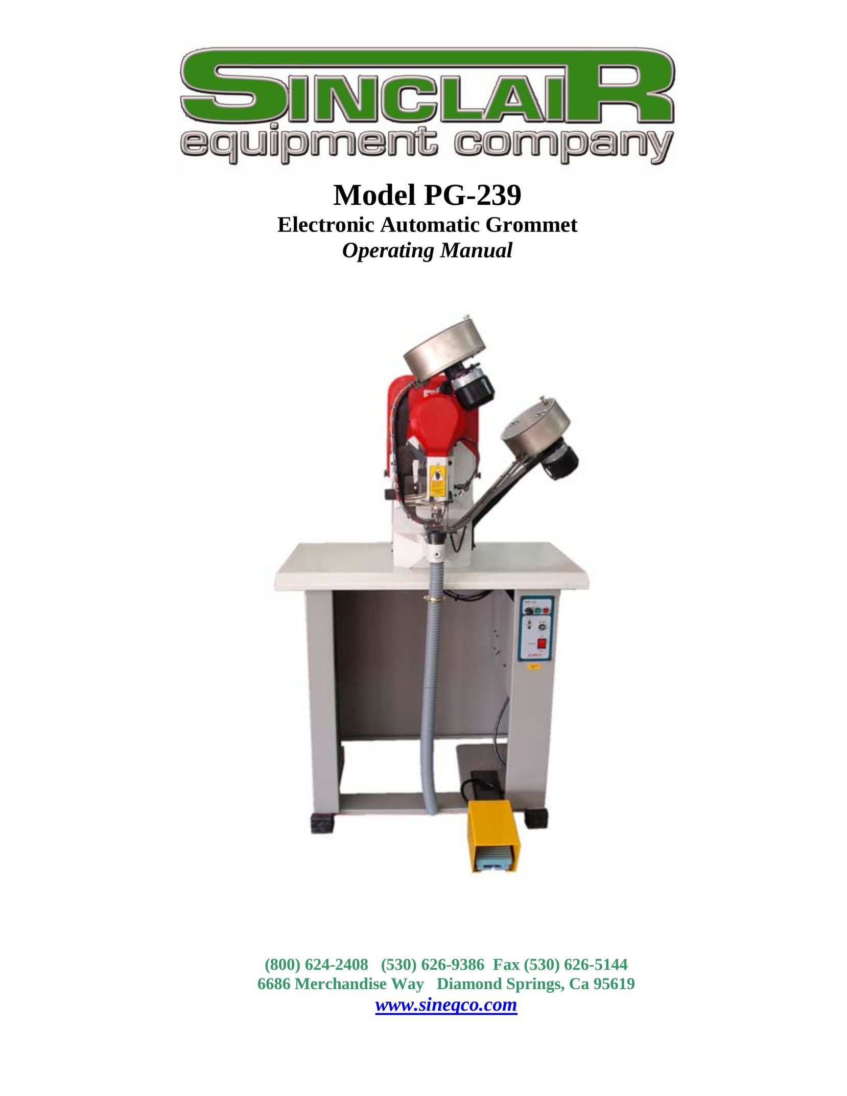 Sinclair PG-239 Drill User Manual