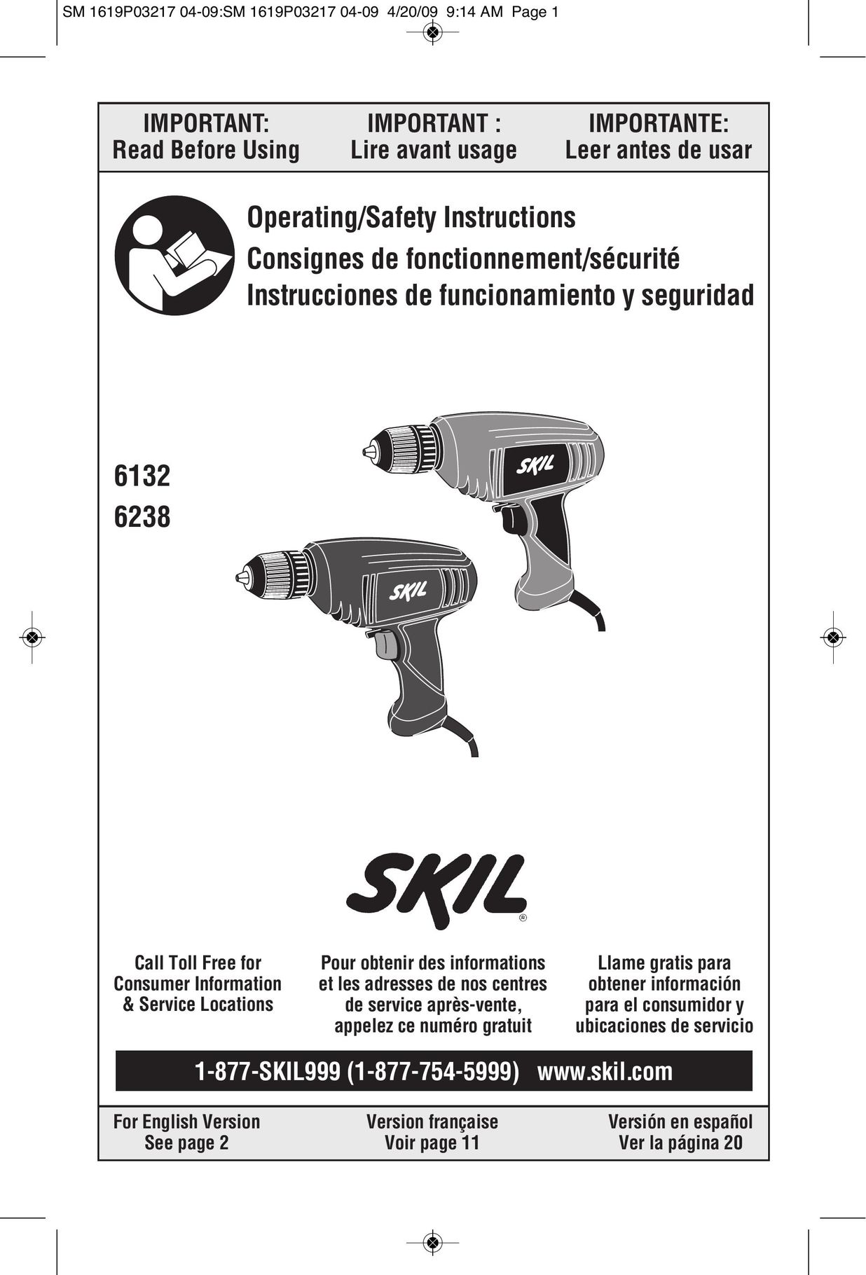 Skil 6132 Drill User Manual