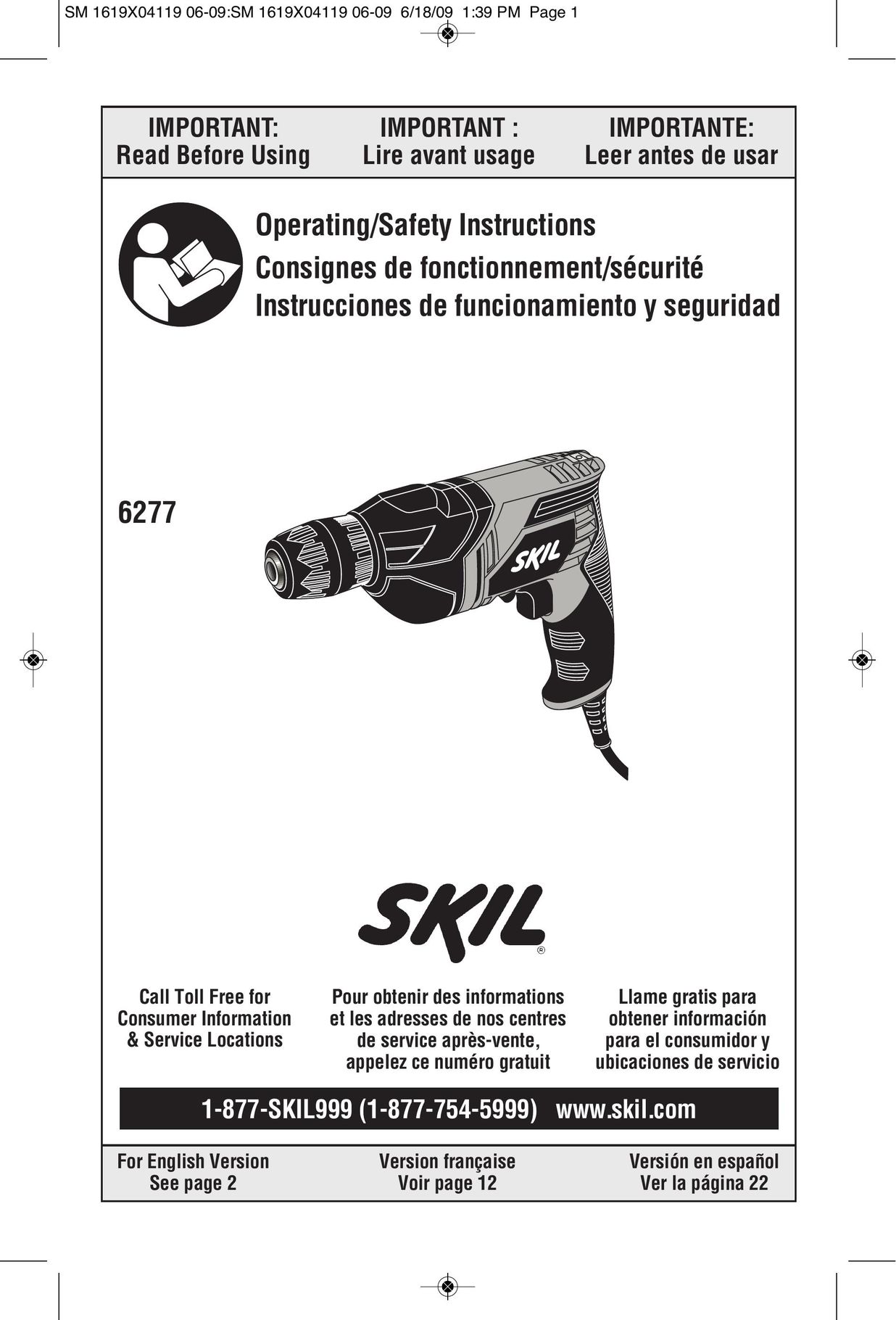 Skil 6277-02 Drill User Manual