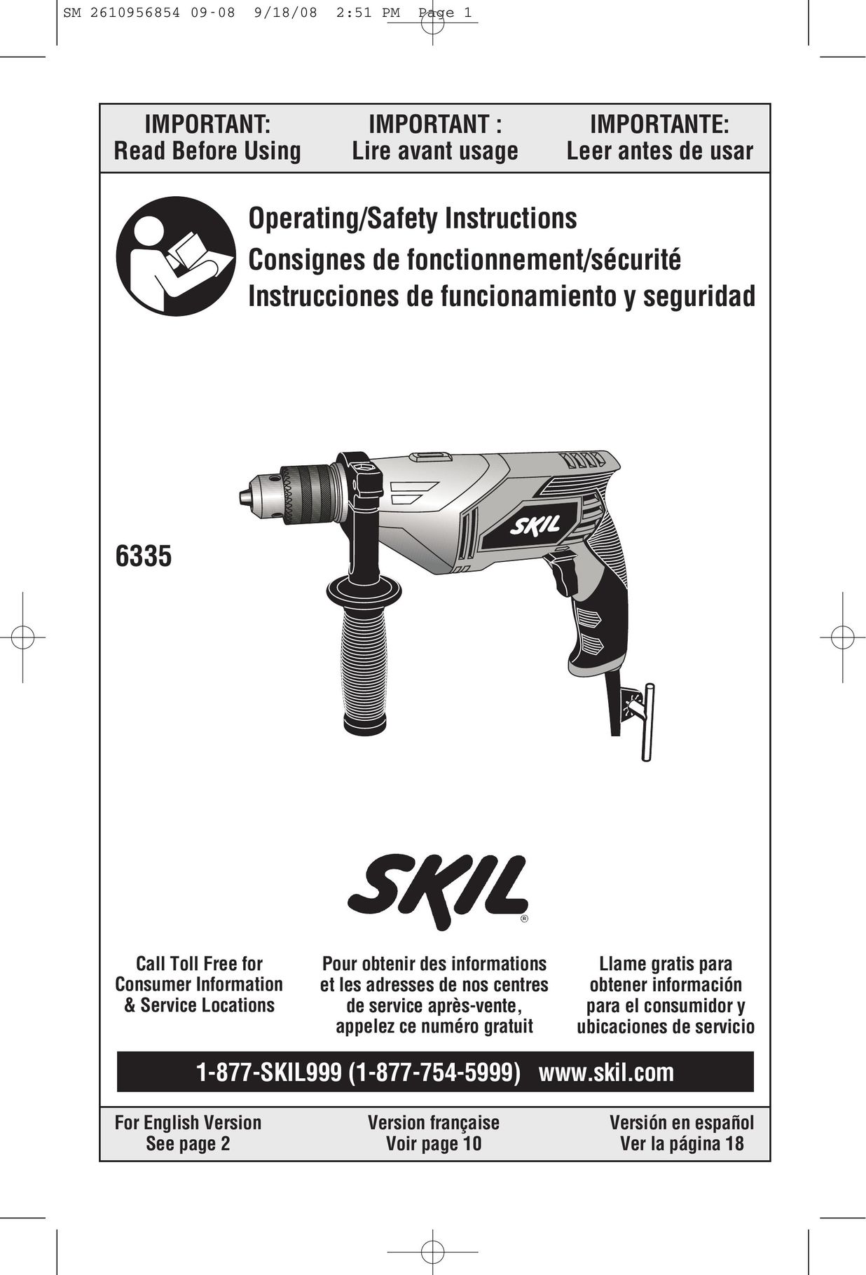 Skil 6335-02 Drill User Manual