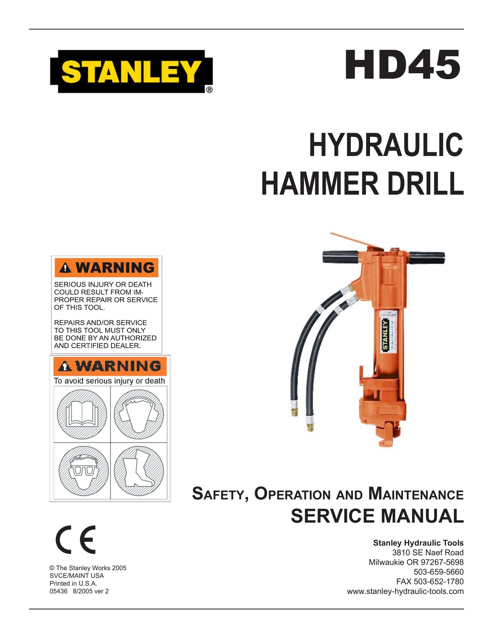 Stanley Black & Decker HD45 Drill User Manual