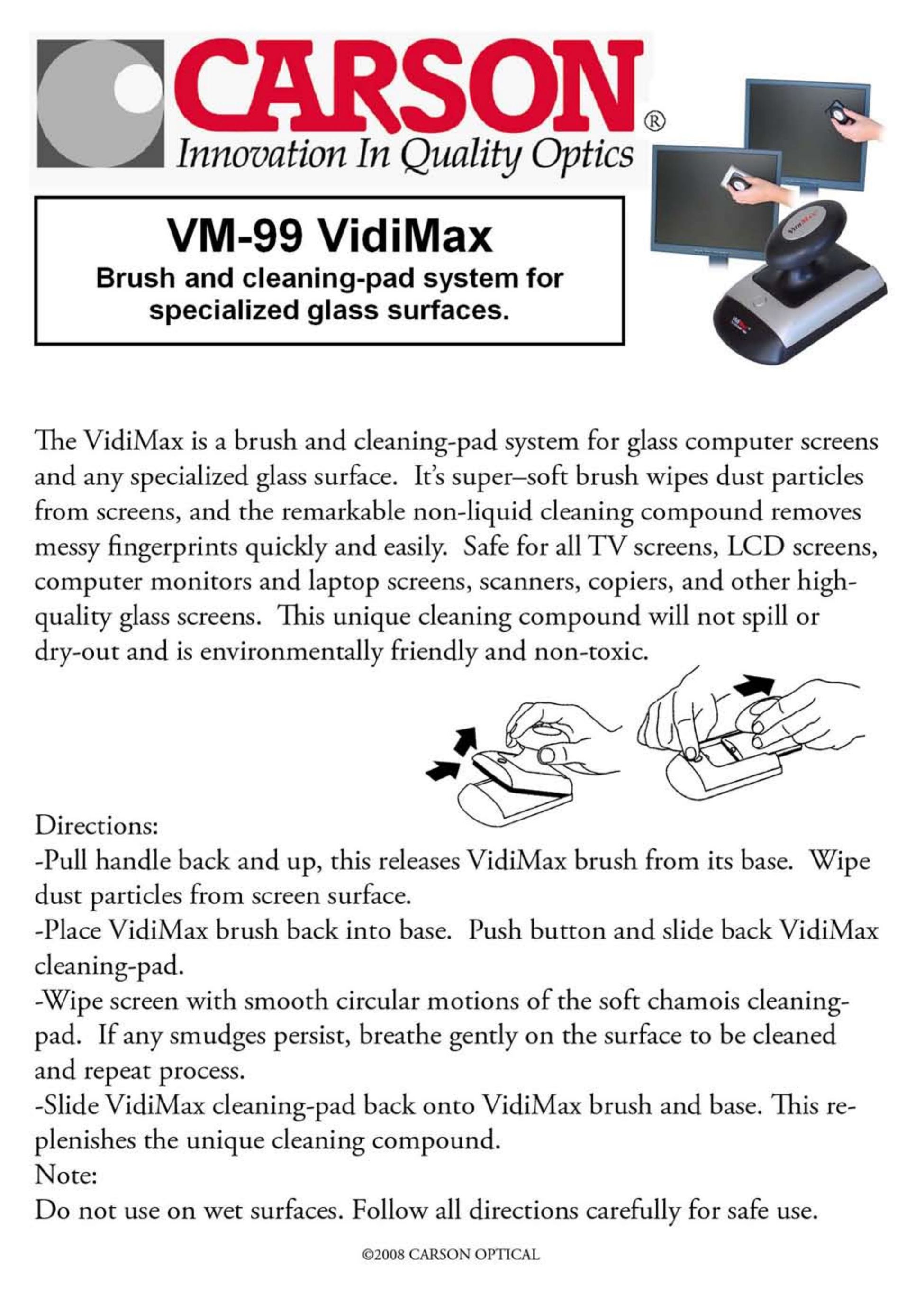 Carson Optical VM-99 Dust Collector User Manual
