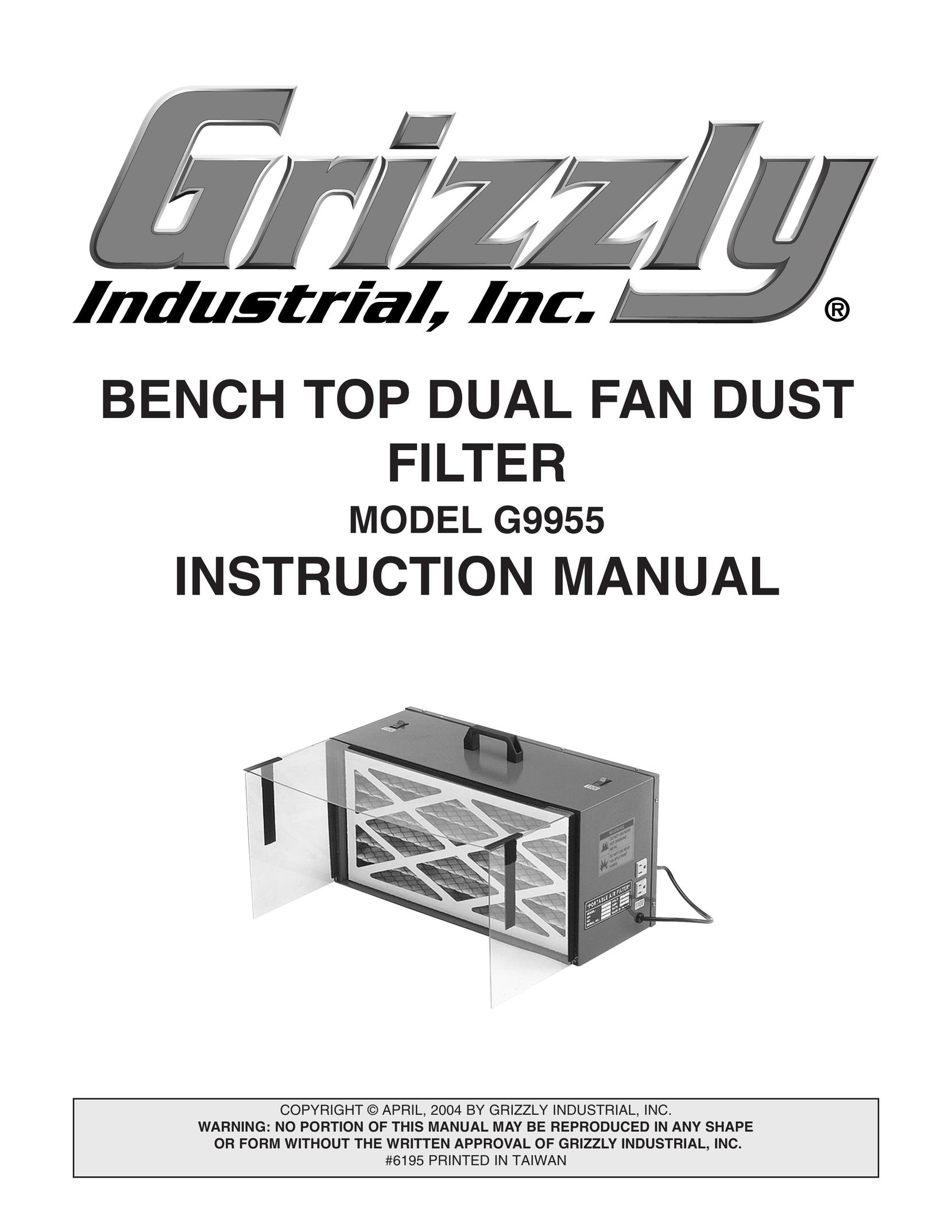 Grizzly G9955 Dust Collector User Manual