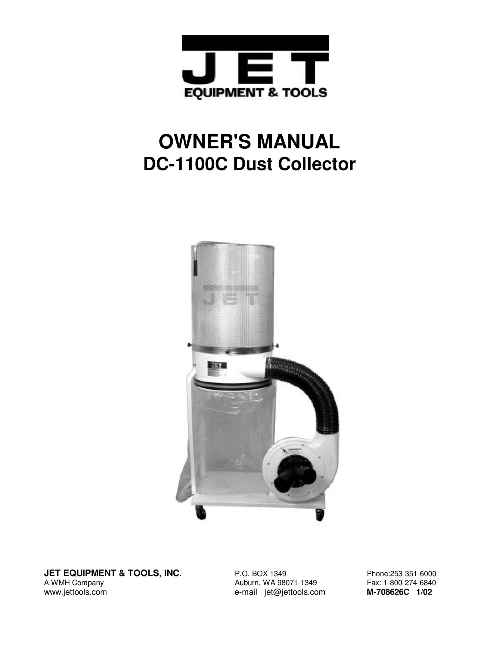 Jet Tools DC-1100C Dust Collector User Manual
