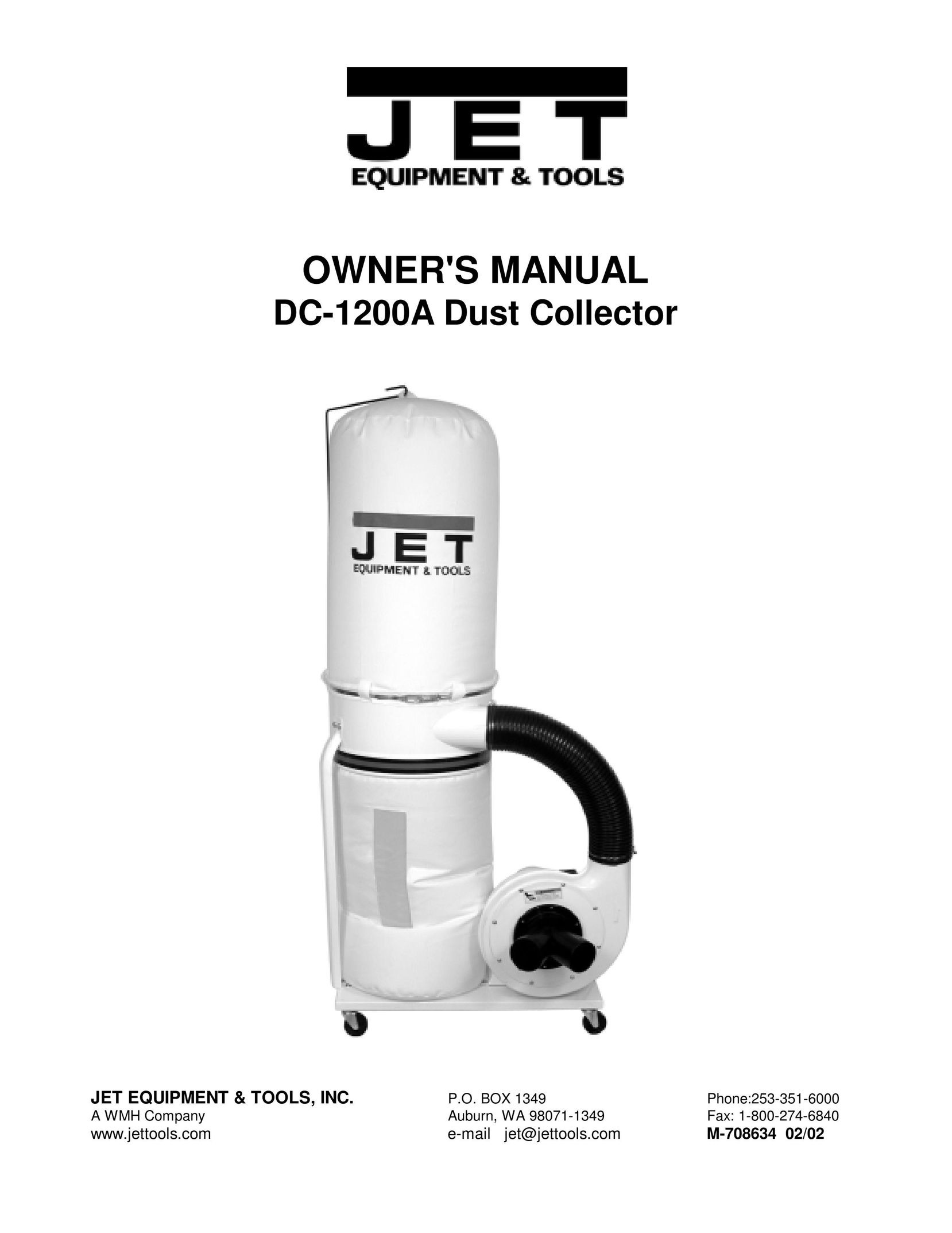 Jet Tools DC-1200A Dust Collector User Manual