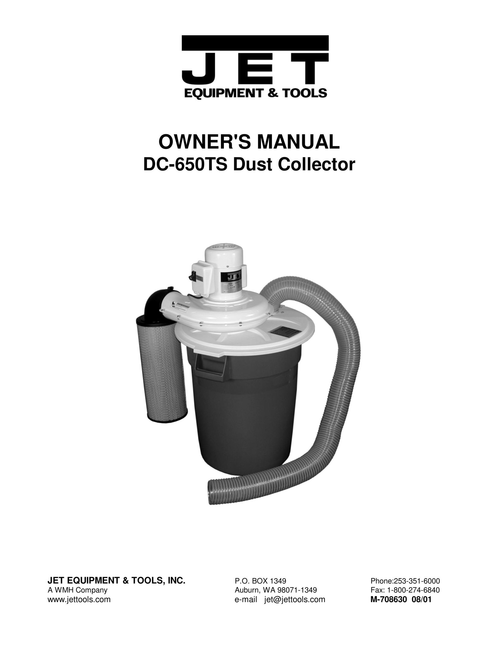 Jet Tools DC-650TS Dust Collector User Manual