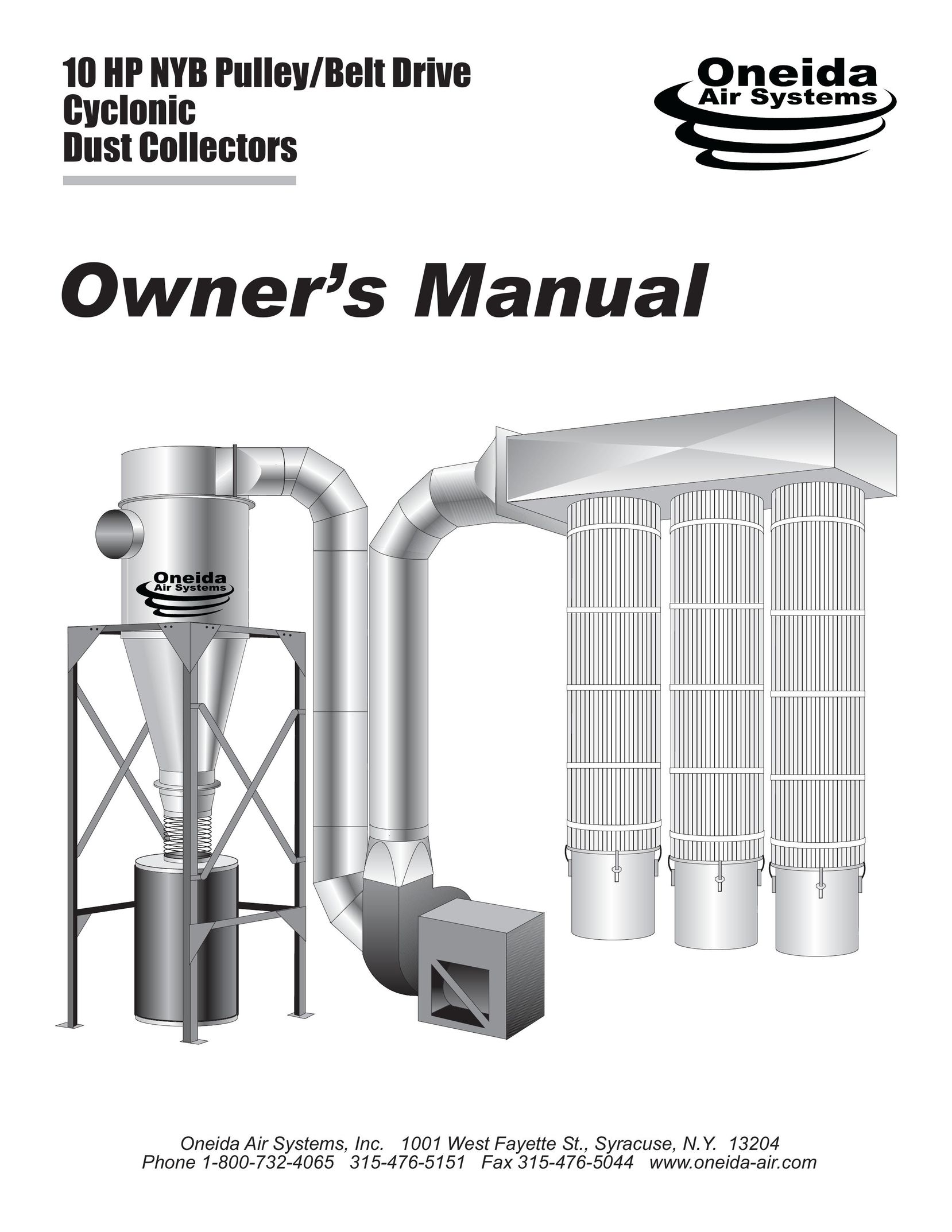 Oneida Air Systems 10 HP Dust Collector User Manual