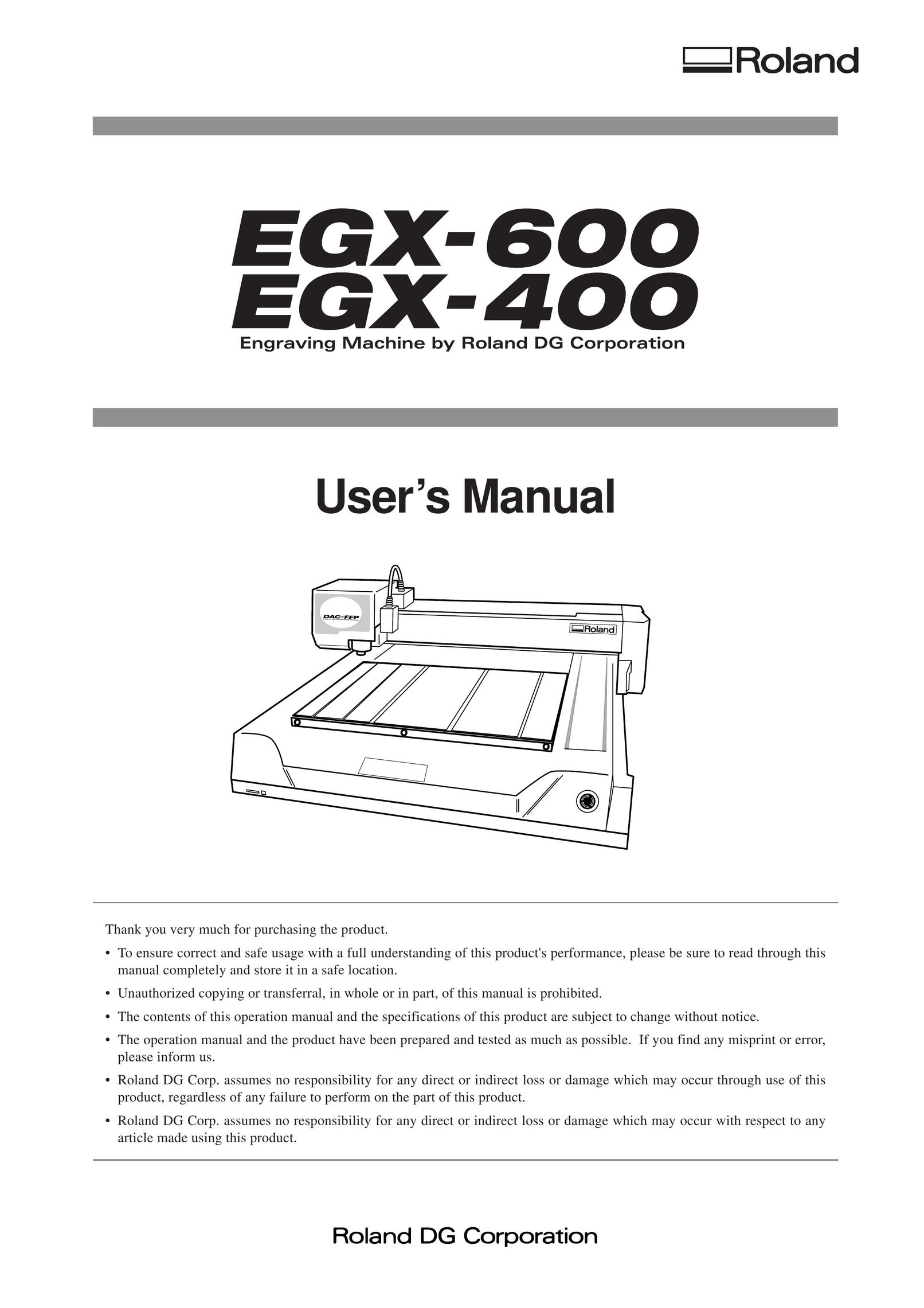 IBM EGX-600 Engraver User Manual