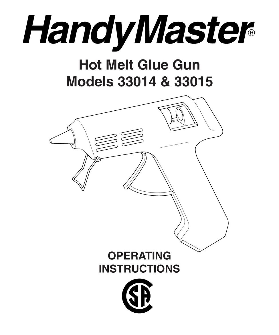 Desa 33014 Glue Gun User Manual