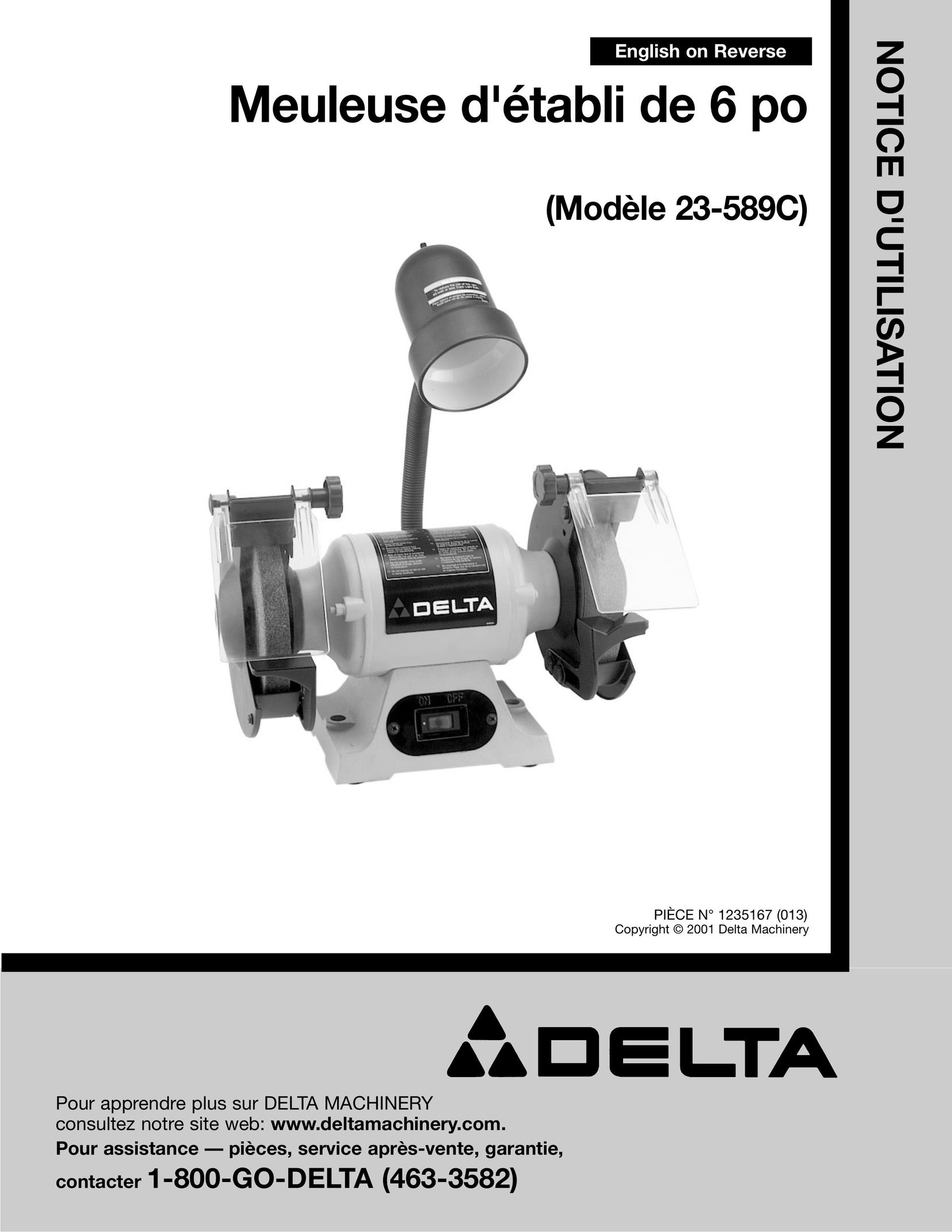 Delta 23-589C Grinder User Manual