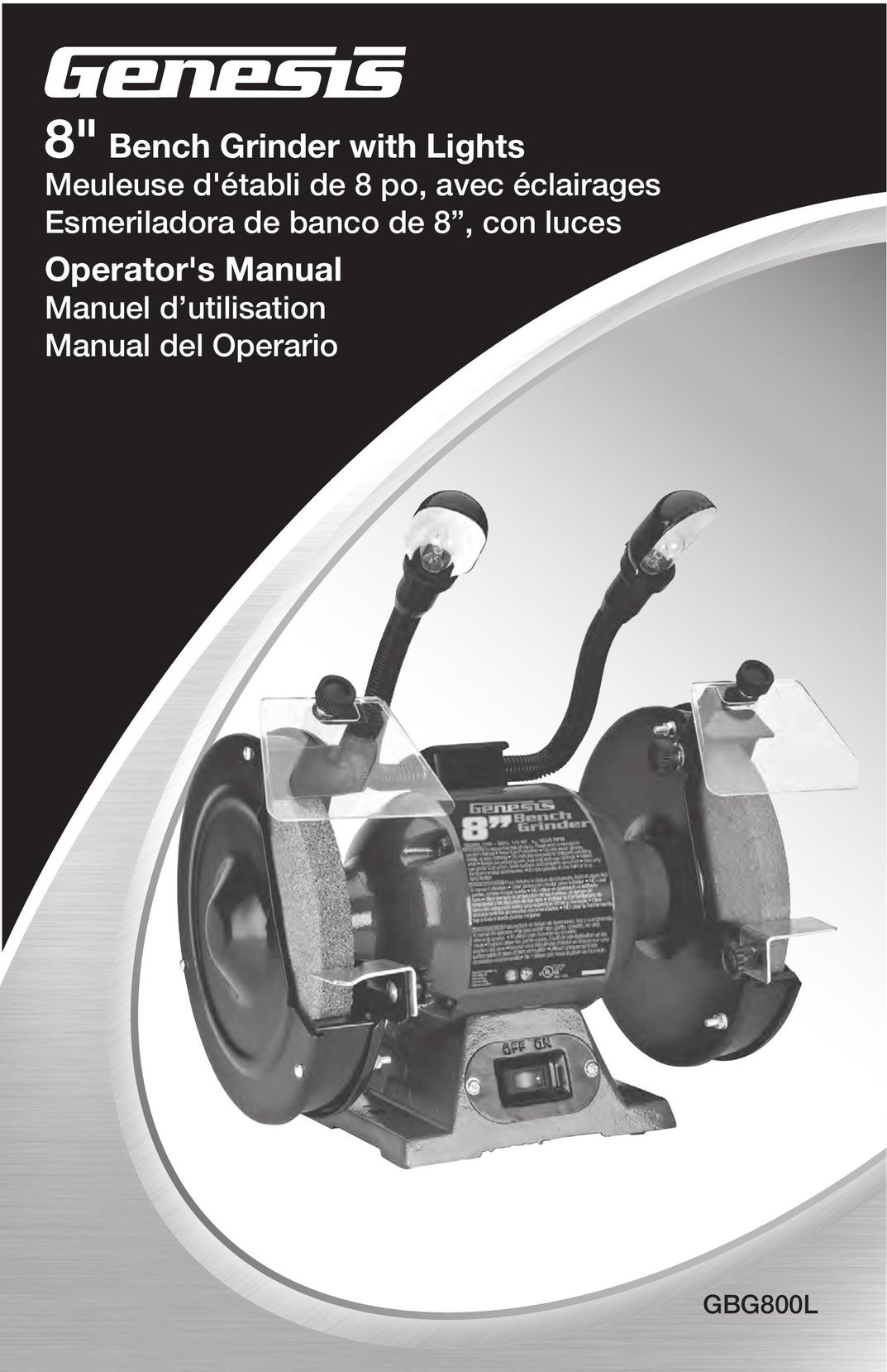 Genesis Advanced Technologies GBG800L Grinder User Manual