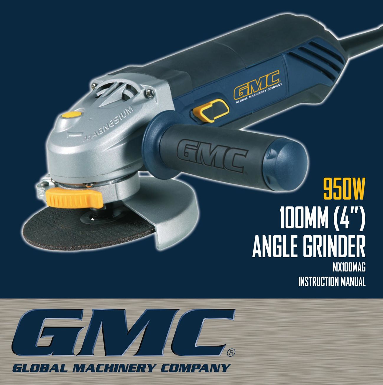Global Machinery Company MX100MAG Grinder User Manual