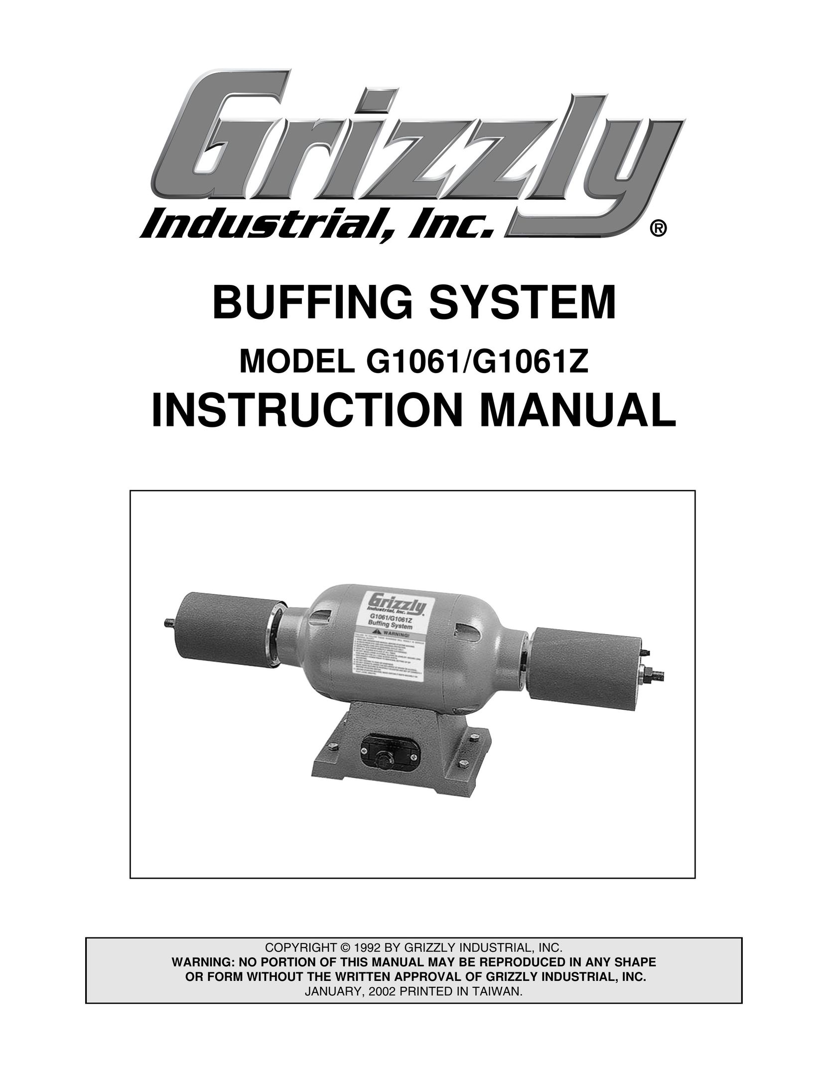 Grizzly G1061 Grinder User Manual