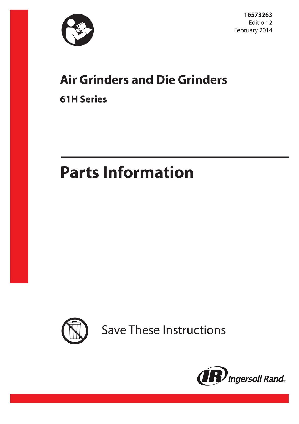 Ingersoll-Rand 61H Grinder User Manual