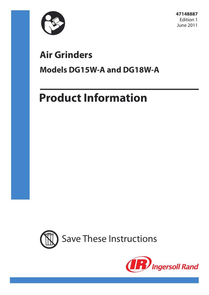 Ingersoll-Rand DG15W-A Grinder User Manual