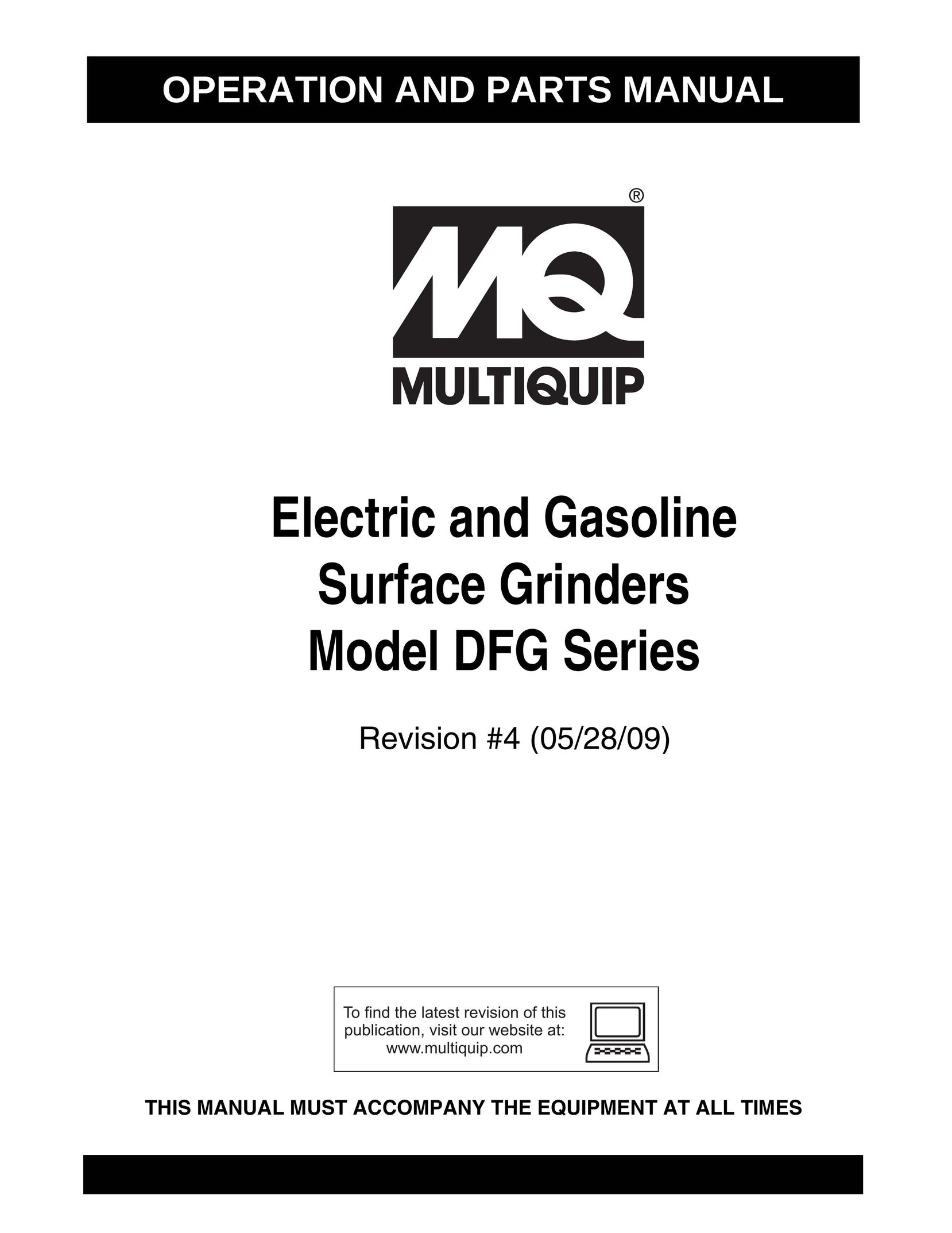 Multiquip DFG Series Grinder User Manual