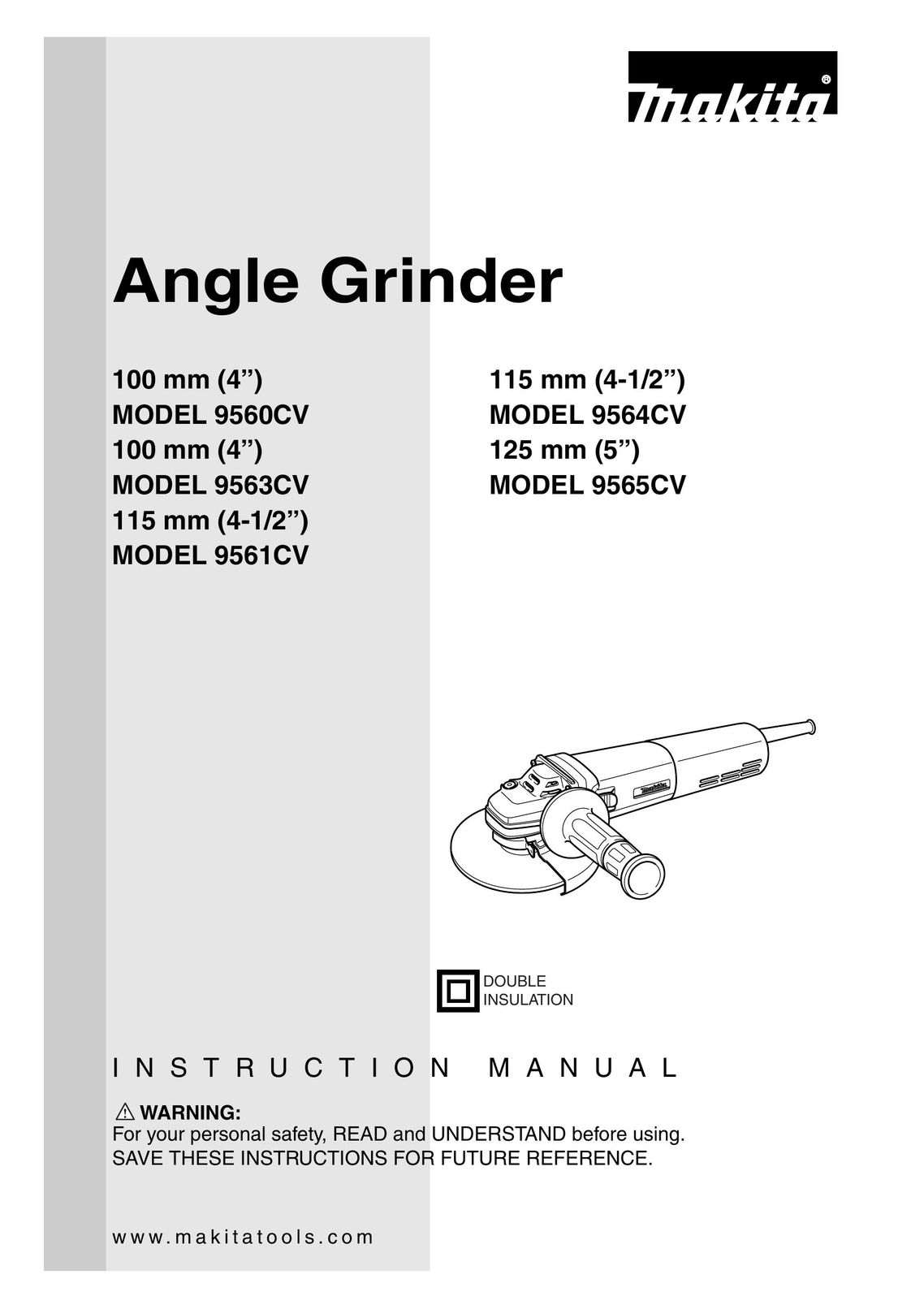 Northern Industrial Tools 9560CV Grinder User Manual