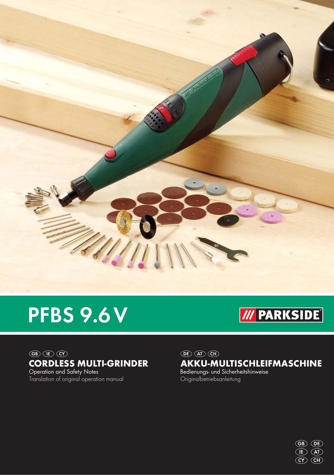 Parkside PFBS 9.6V Grinder User Manual