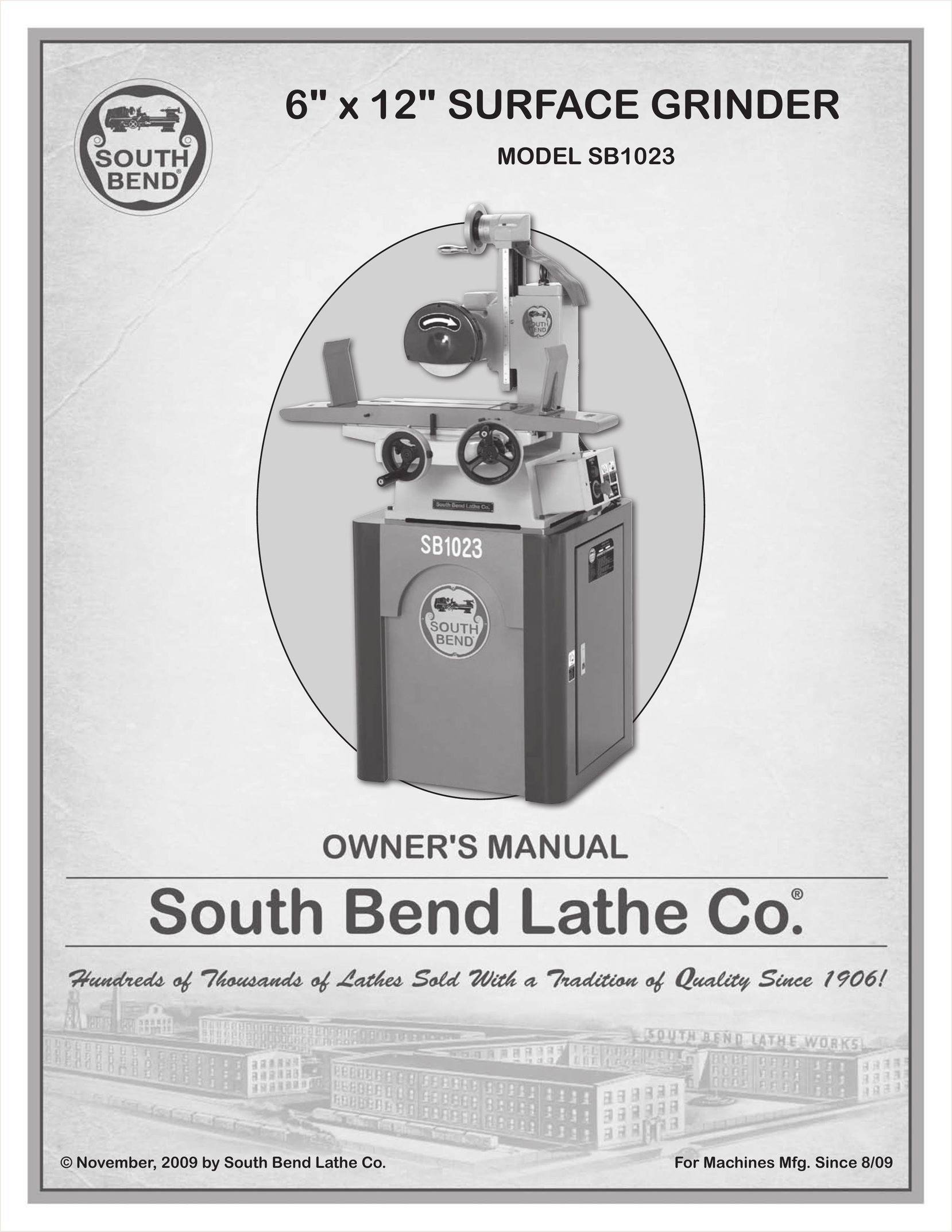 Southbend SB1023 Grinder User Manual