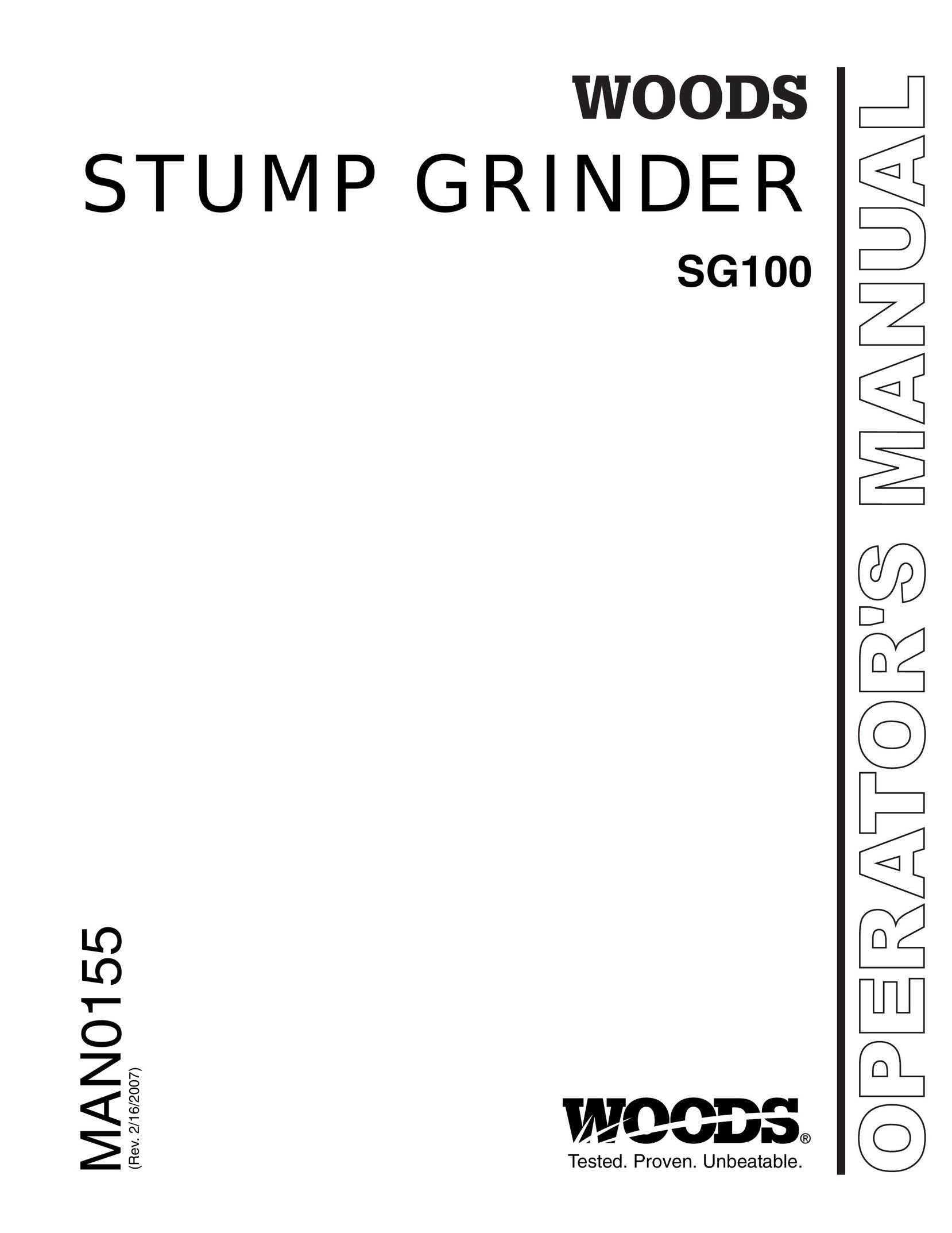 Woods Equipment SG100 Grinder User Manual