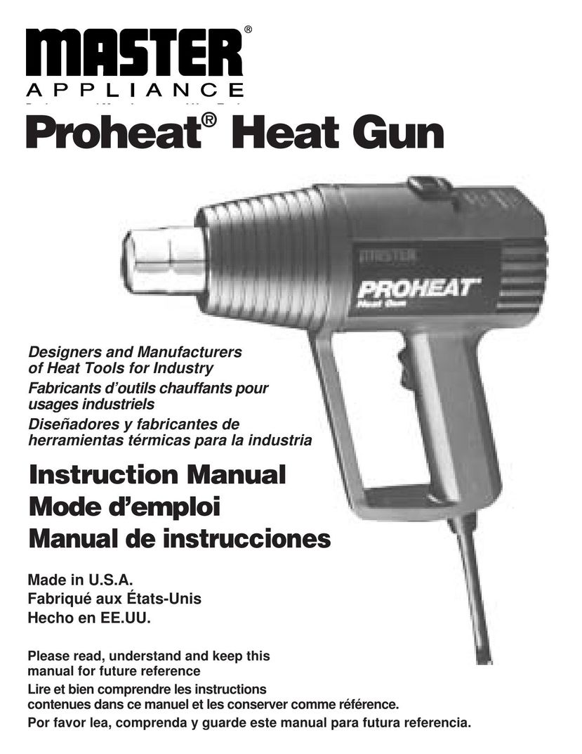 Master Appliance PH-1100K Heat Gun User Manual