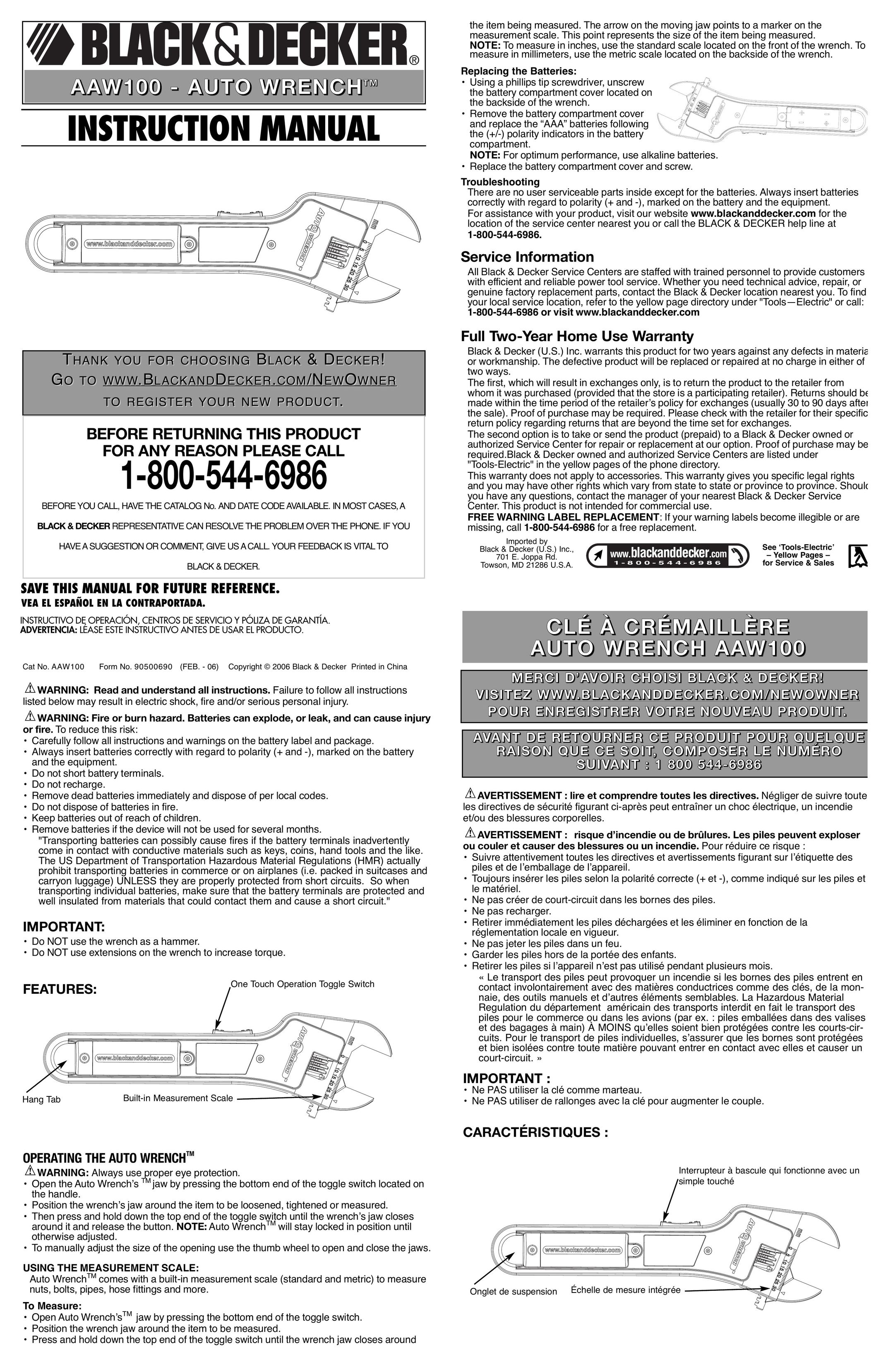 Black & Decker 90500690 Impact Driver User Manual