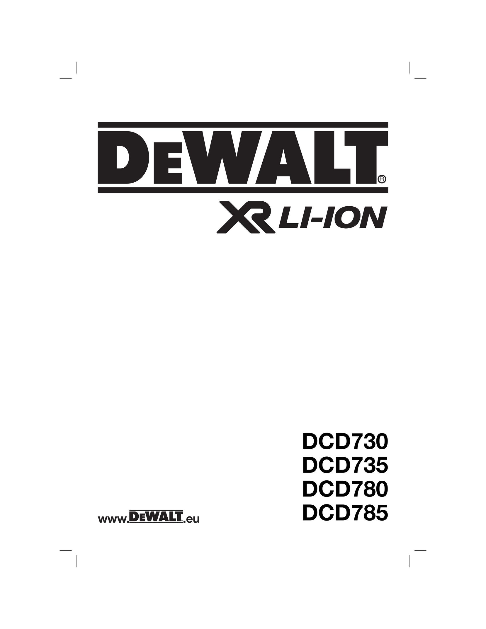 DeWalt DCD785C2R Impact Driver User Manual