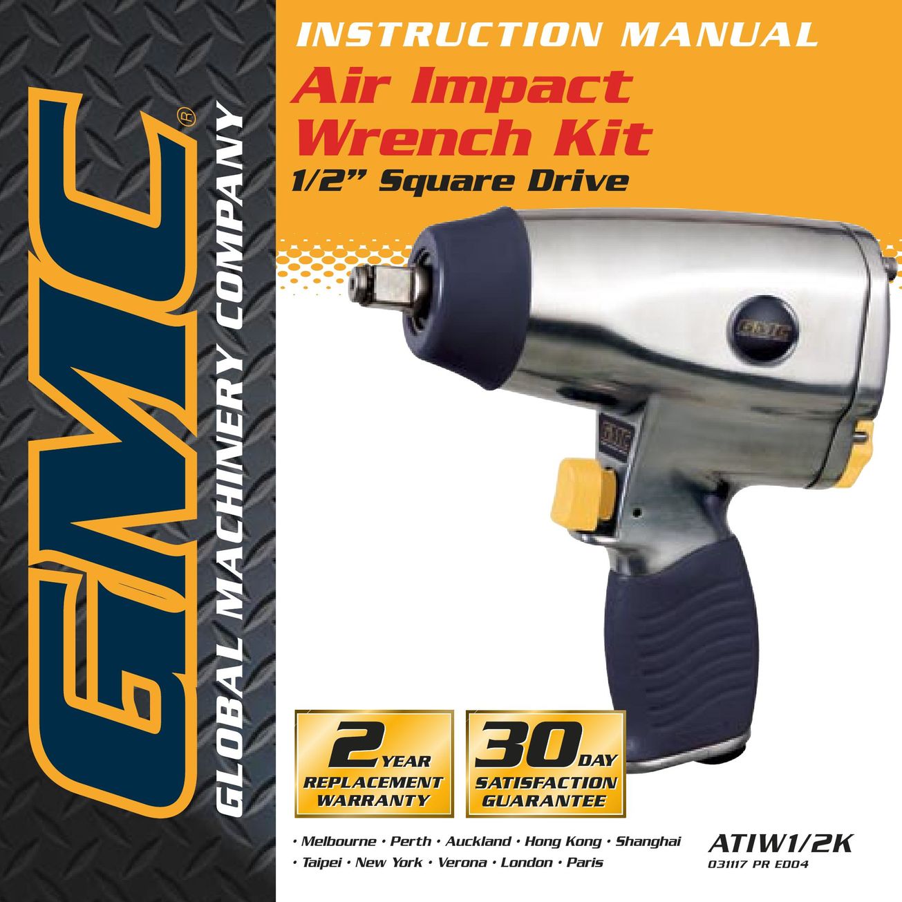 Global Machinery Company ATIW1 Impact Driver User Manual