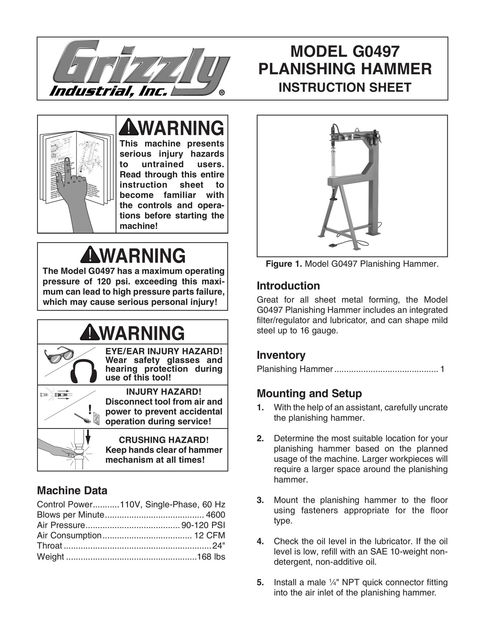 Grizzly G0497 Impact Driver User Manual