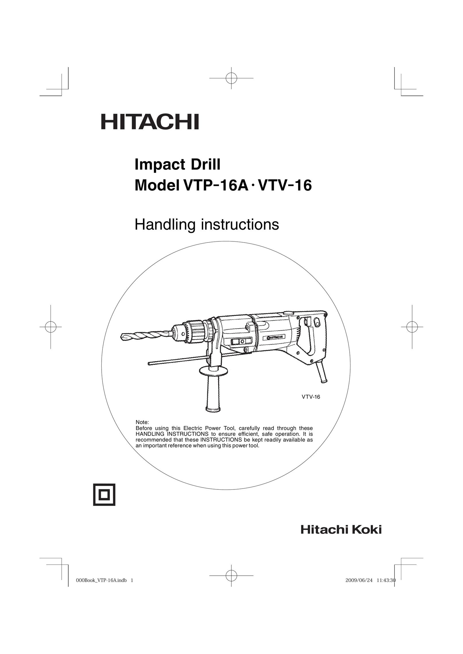 Hitachi VTV-16 Impact Driver User Manual