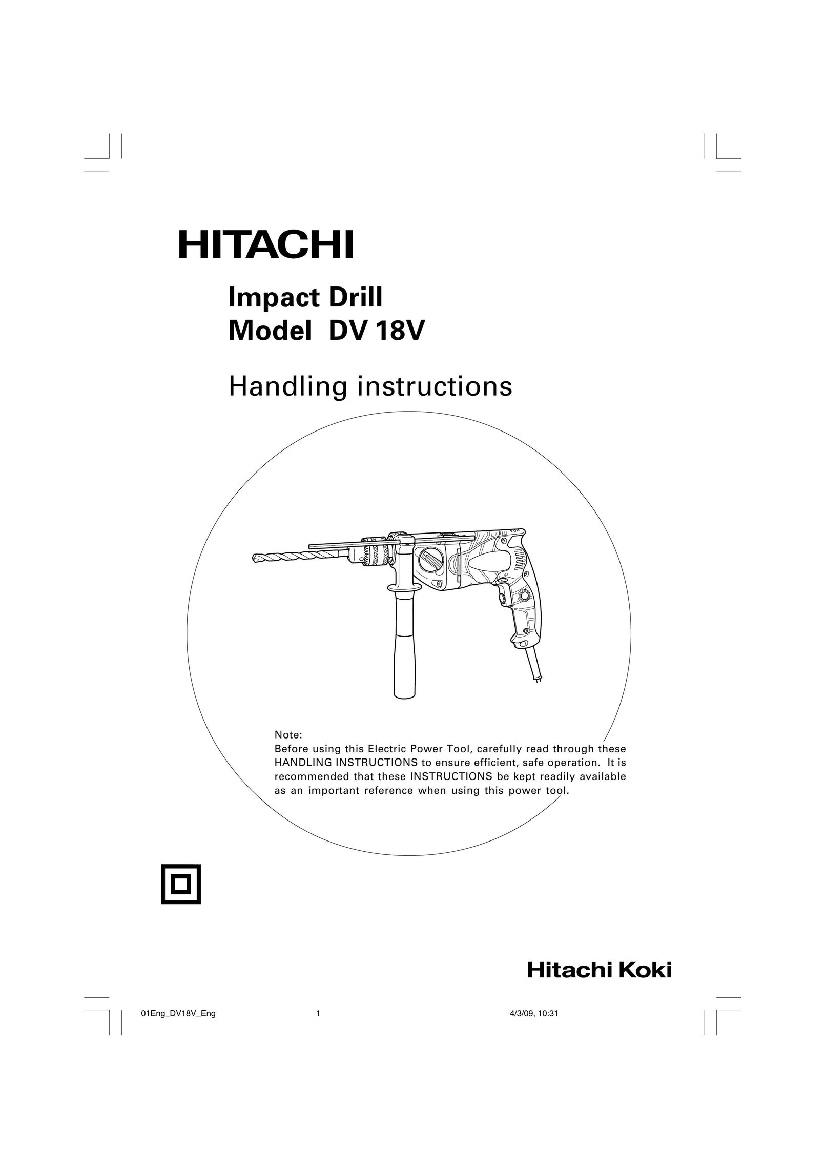 Hitachi Koki USA DV 18V Impact Driver User Manual