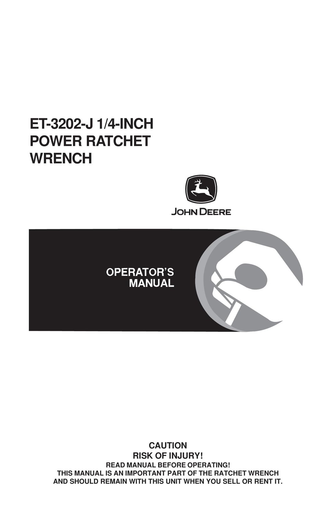 John Deere ET-3202 Impact Driver User Manual