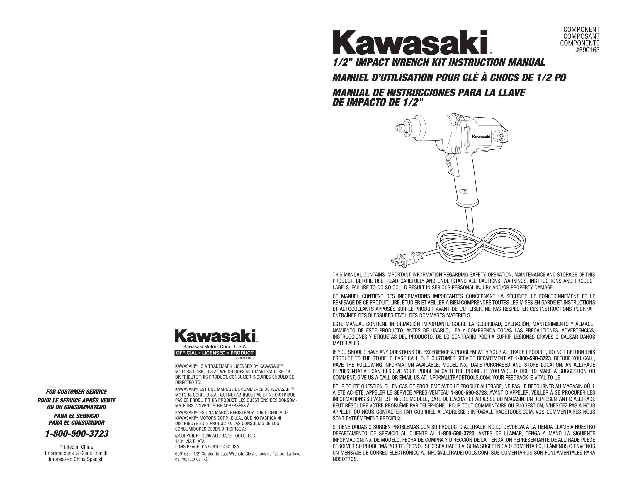 Kawasaki 690163 Impact Driver User Manual