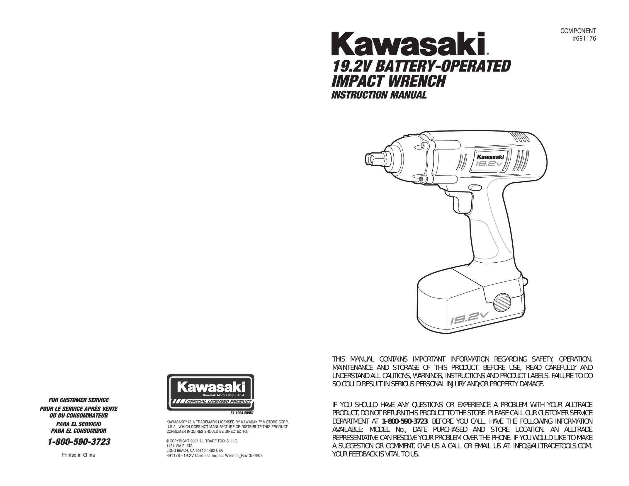 Kawasaki 840223 Impact Driver User Manual