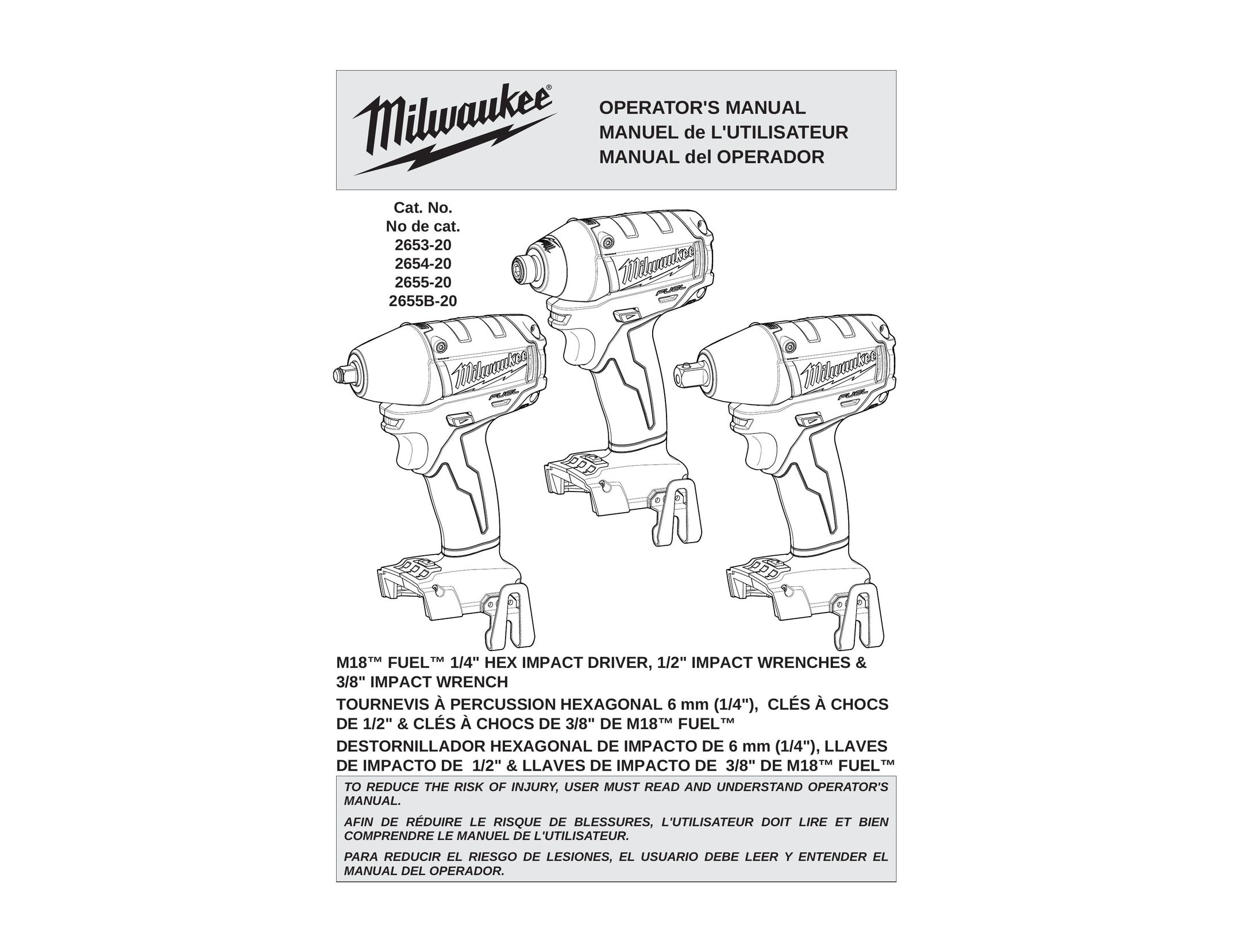 Milwaukee 2653-20 Impact Driver User Manual
