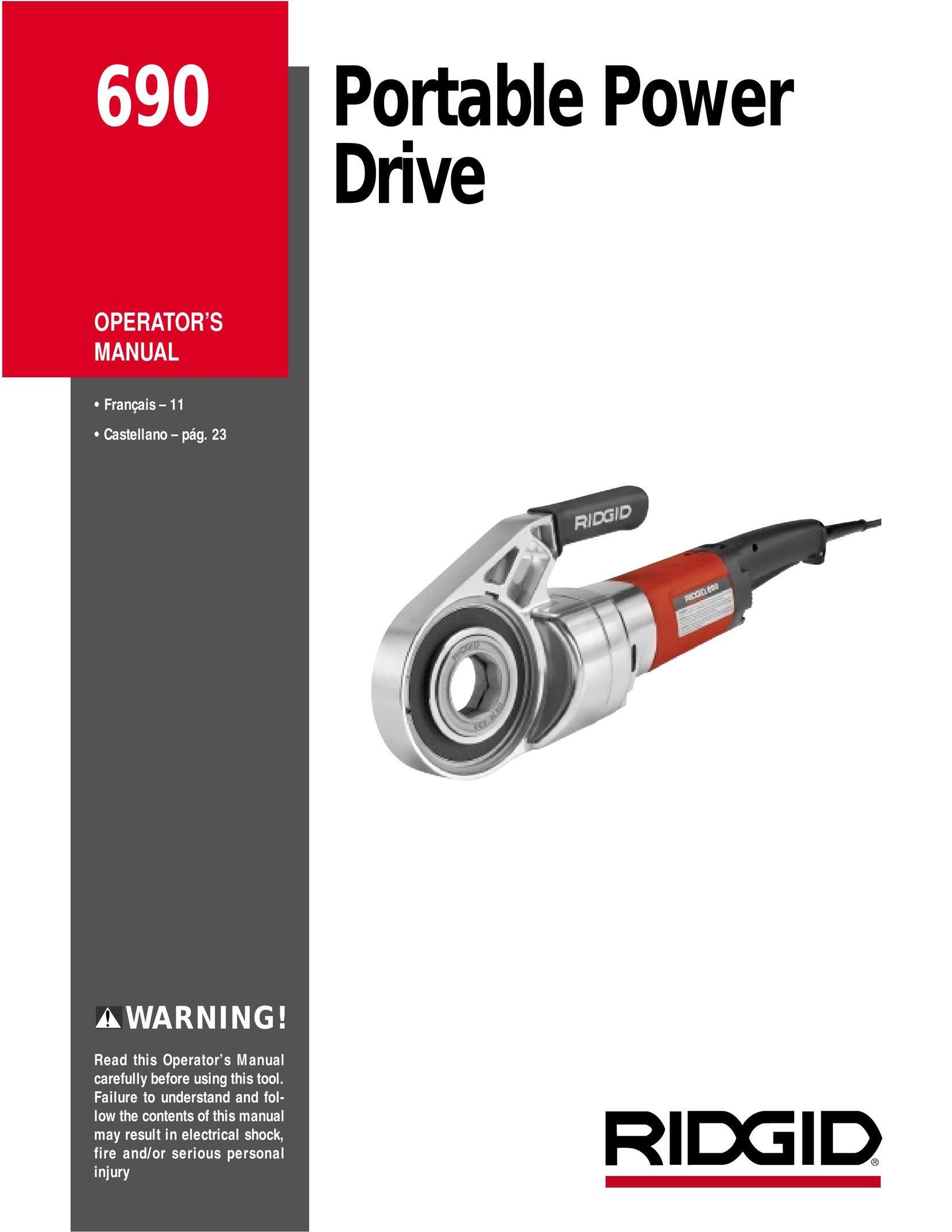 RIDGID 690 Impact Driver User Manual