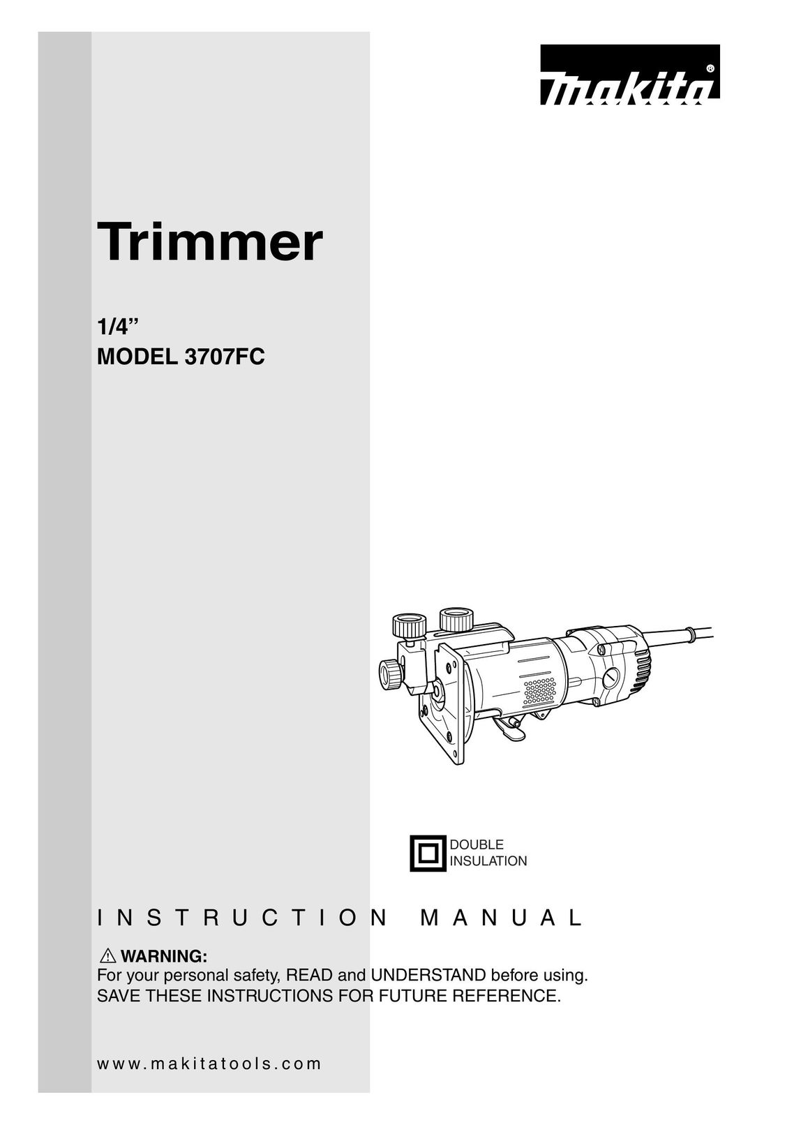 Makita 3707FC Laminate Trimmer User Manual
