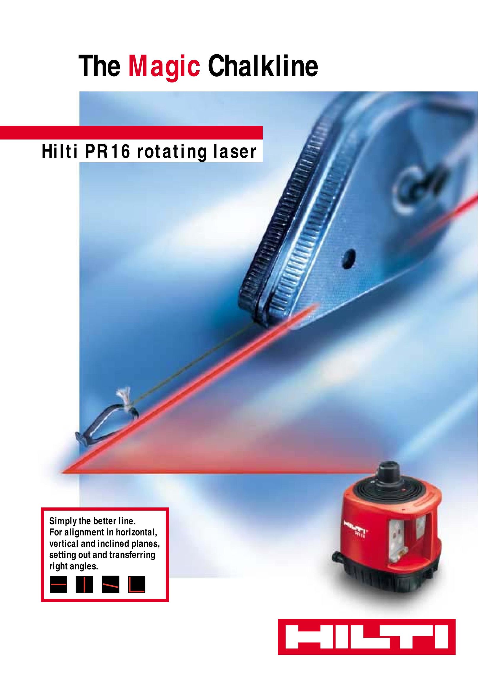 Hilti PR 16 Laser Level User Manual
