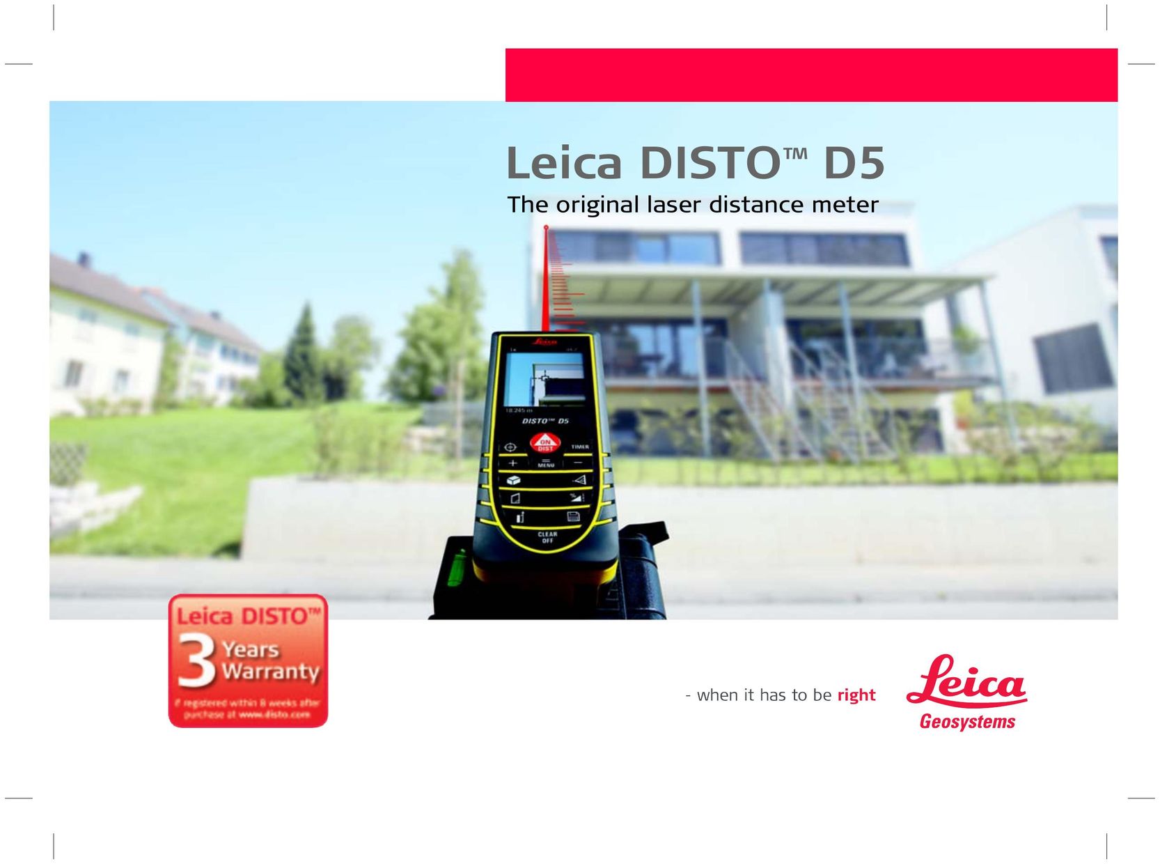 Leica 764553 Laser Level User Manual